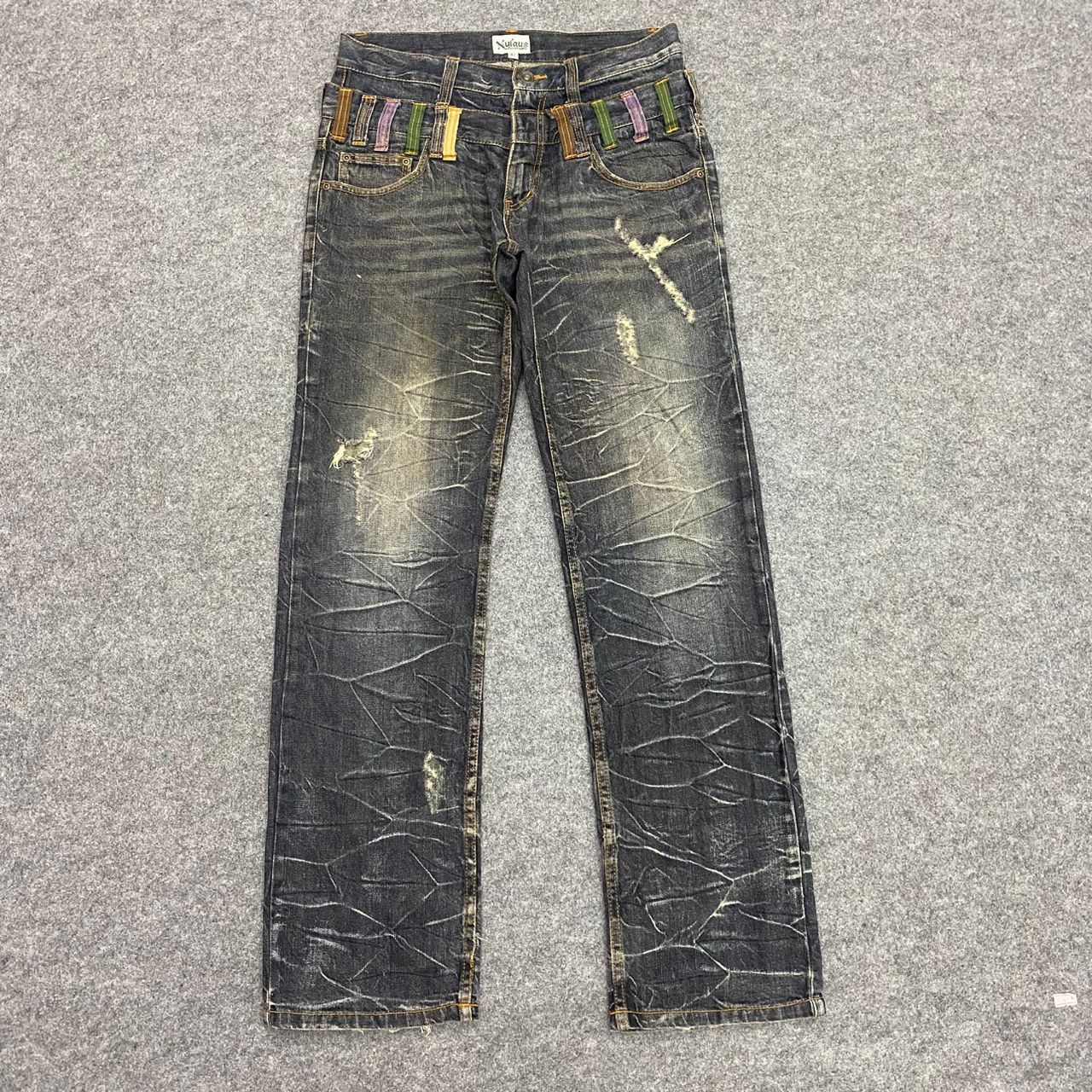 If Six Was Nine 💥Best Offer💥 Nylaus Clothing Double Waist Distressed Denim Size US 32 / EU 48 - 1 Thumbnail