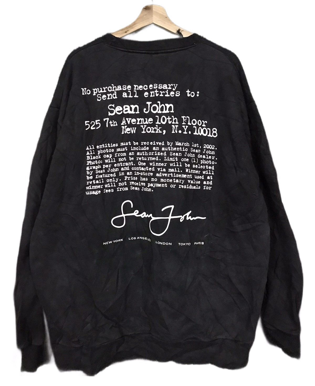 Sean John Sean John Sweatshirt Big Logo Pullover Size US XXL / EU 58 / 5 - 2 Thumbnail