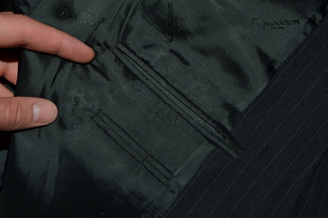 Aquascutum Aquascutum Blazer Two buttons Striped gray Men Size 44 / L Size 44R - 13 Thumbnail