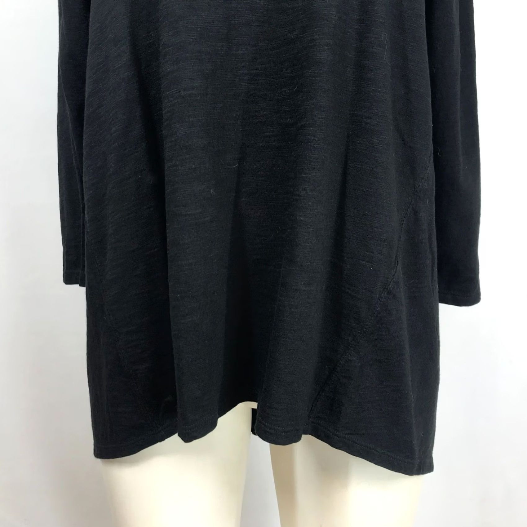 Vintage CHICO'S Black V Neck Cotton Blend Top Shirt Womens 2 Size XS / US 0-2 / IT 36-38 - 3 Thumbnail