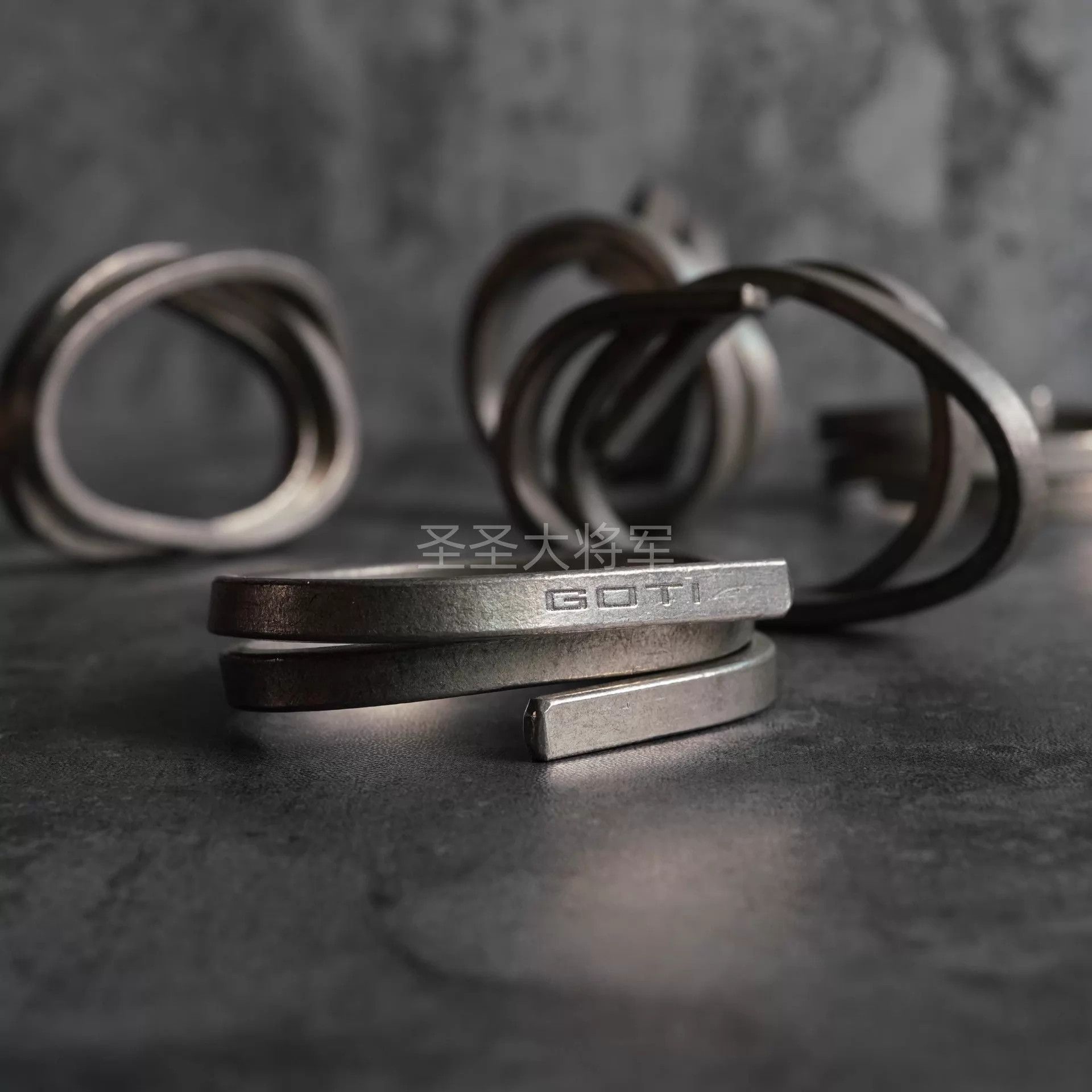 Goti Goti Distressed Logo Bendable Soft Silver Bracelet Size ONE SIZE - 4 Thumbnail