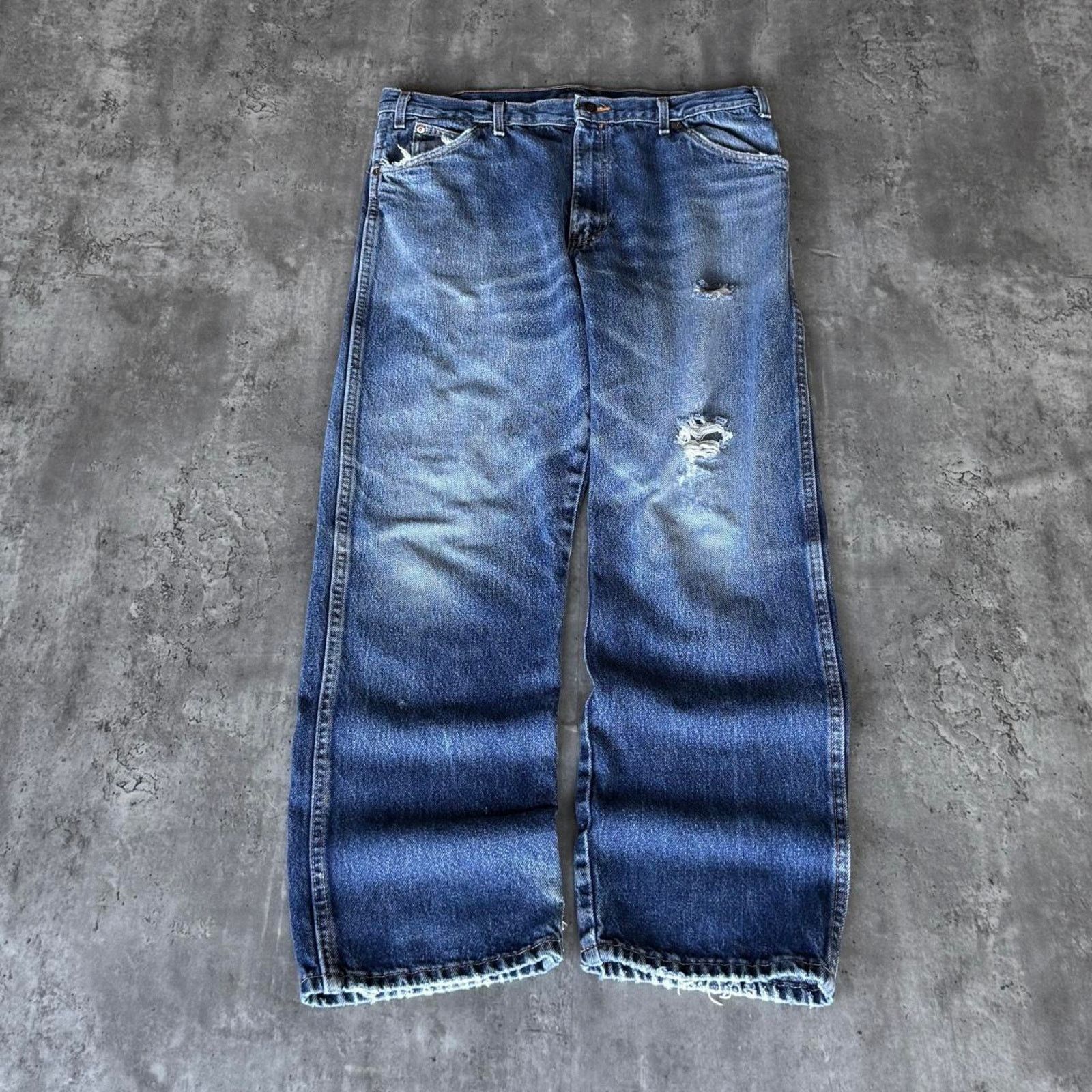 Dickies × Vintage Vintage Y2K Carhartt Style Grunge Opium Distressed Jeans Size US 36 / EU 52 - 2 Thumbnail