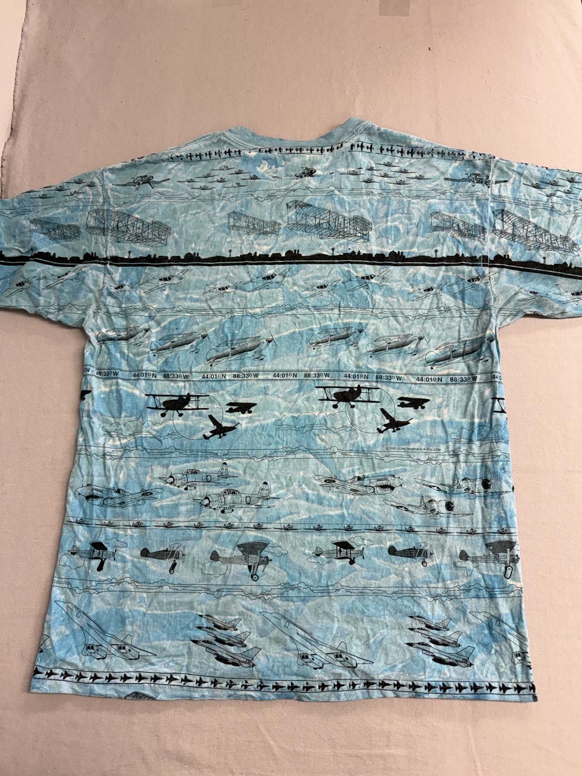 Gildan Vintage Oshkosh Wisconsin AOP T-shirt Wright Thing To Do XL Size US XL / EU 56 / 4 - 2 Thumbnail