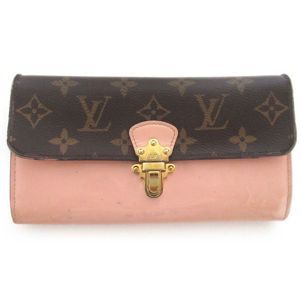 Louis Vuitton Louis Vuitton Louis Vuitton Monogram Portefeuille Cherrywood Long Wallet Canvas Long Wallet M61719 DUTY FREE for USA Size ONE SIZE - 1 Thumbnail
