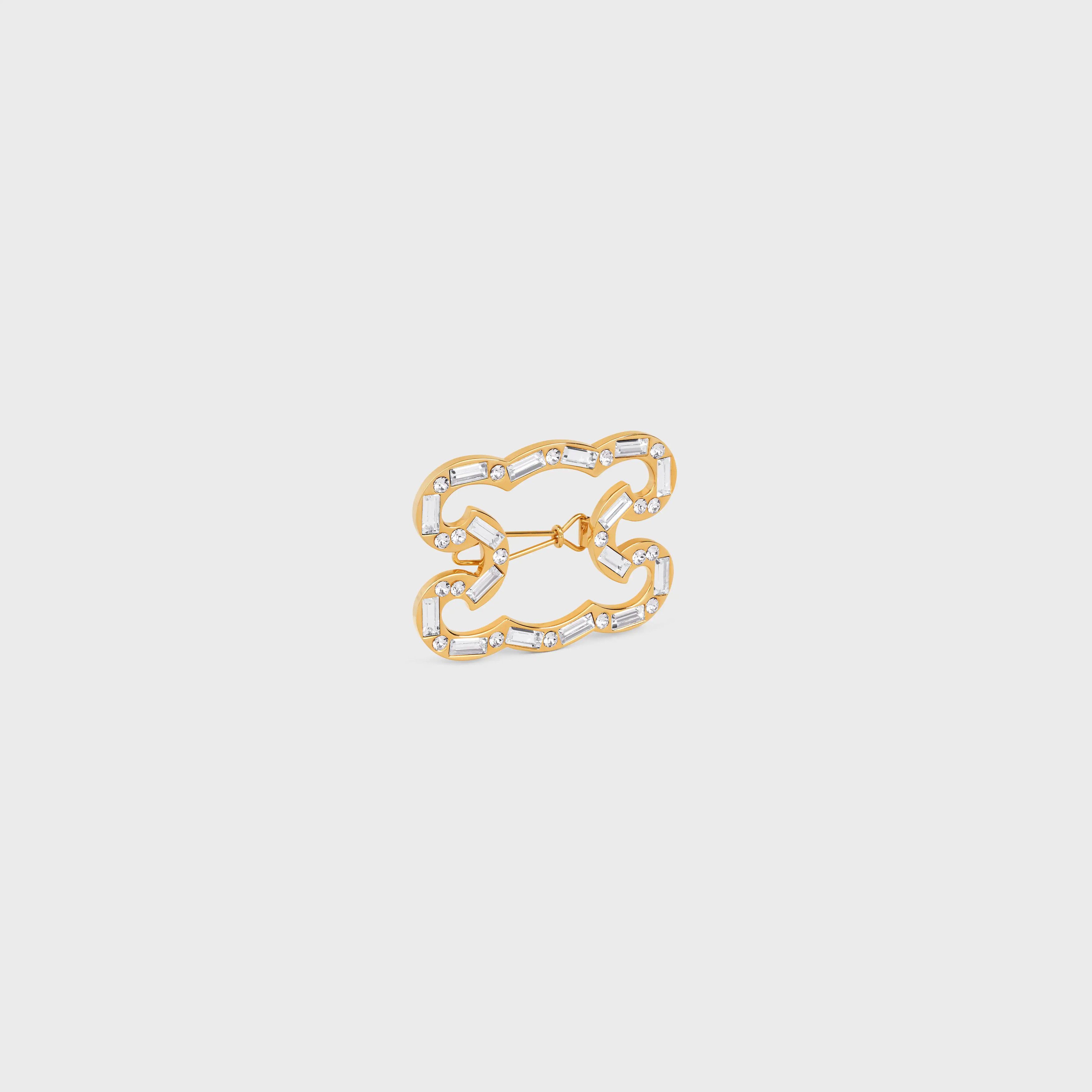 Celine o1bcso1str0925 461BT6BRS Size: OS / Triomphe Frame Hair Clip Size ONE SIZE - 1 Thumbnail