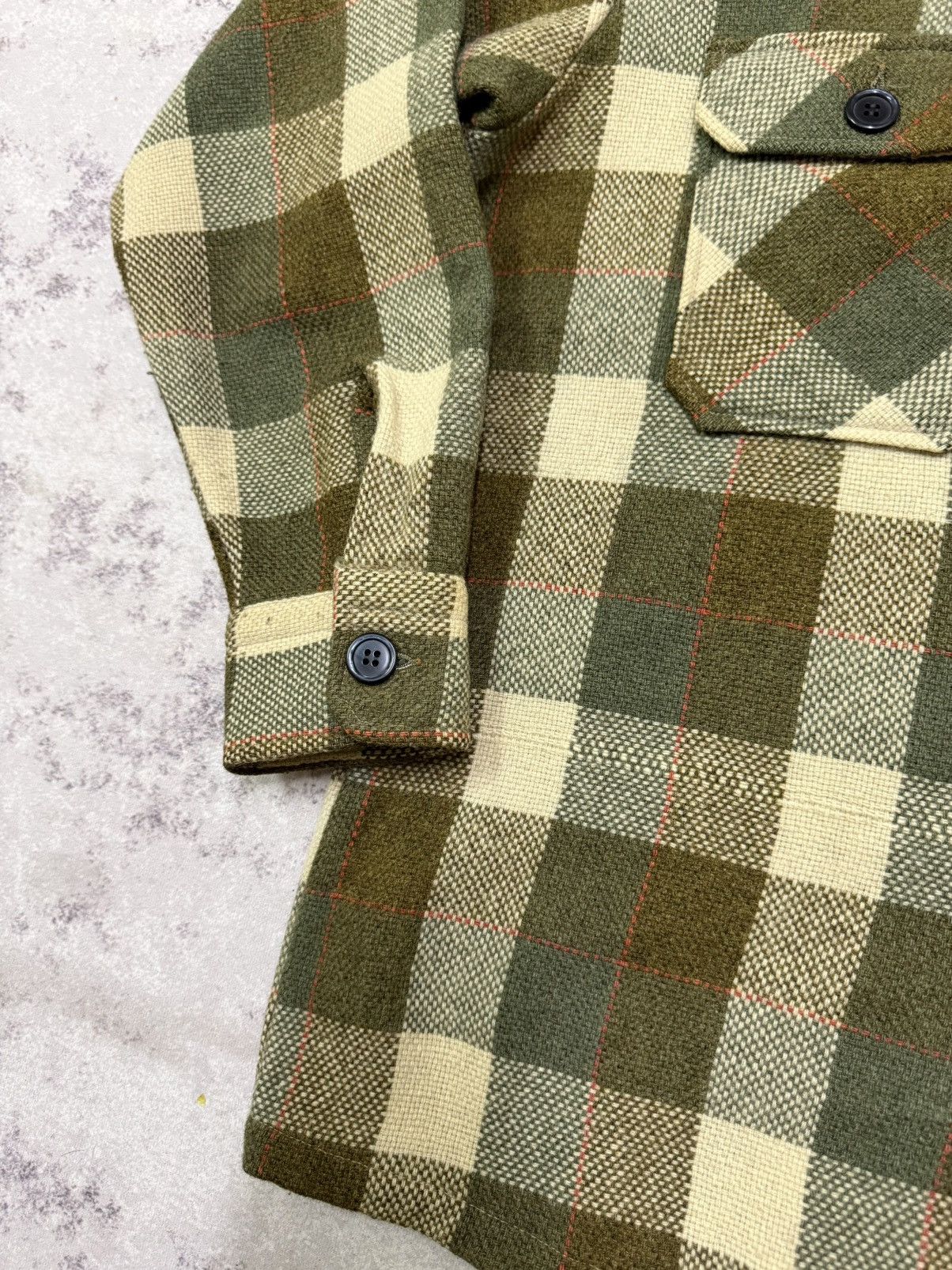 Vintage Vintage Leo polta Men's Sports Plaid Wool Button Up Shirt Size US M / EU 48-50 / 2 - 5 Thumbnail