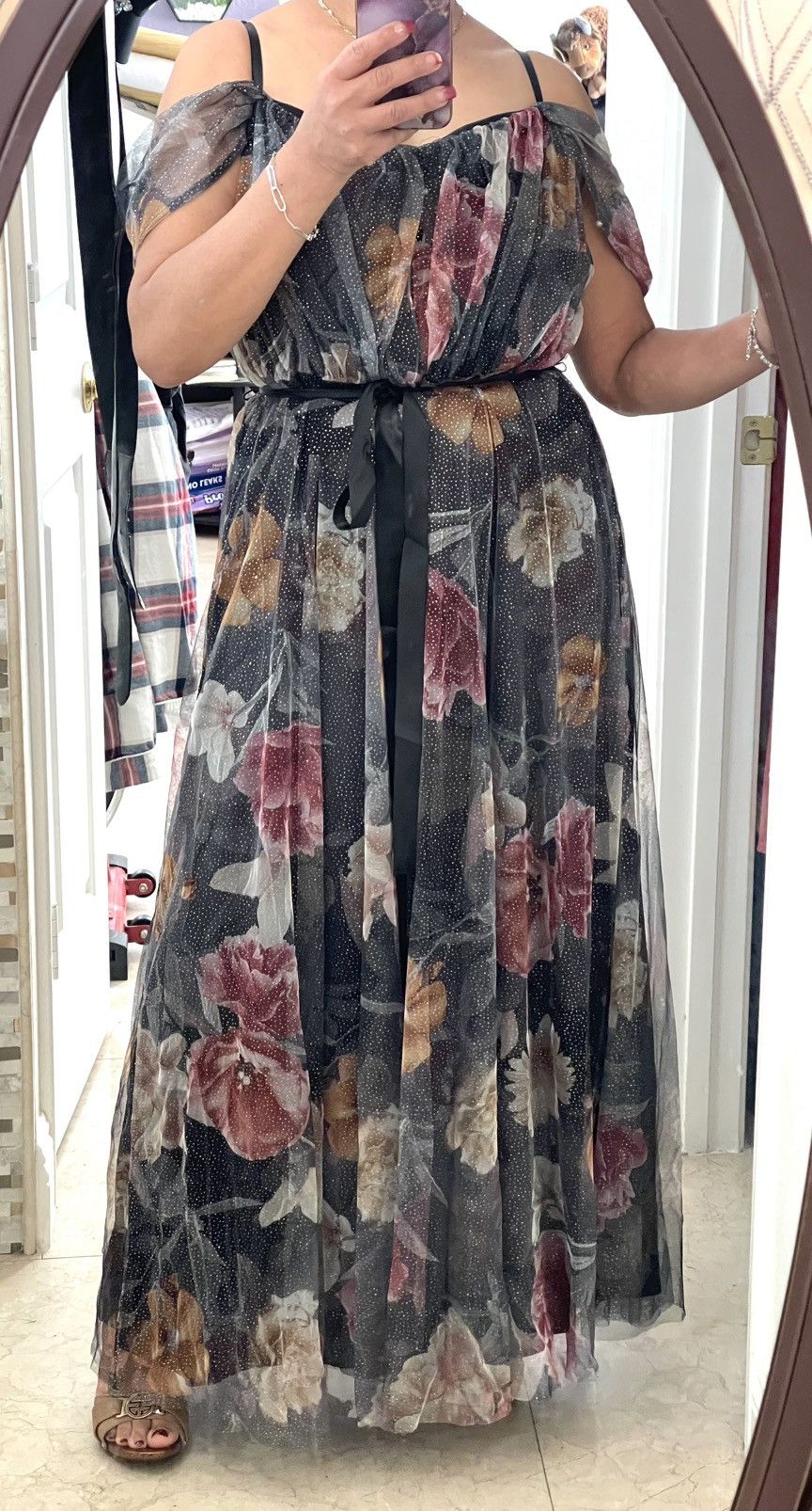Other Formal & Beautiful Floral Maxi Dress Size XL / US 12-14 / IT 48-50 - 1 Thumbnail