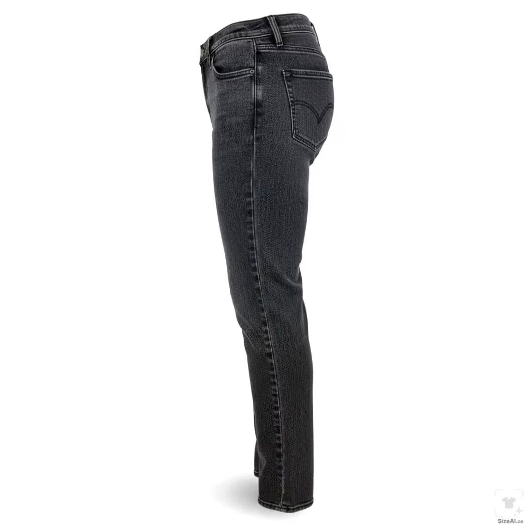 Levi's Levi's 511 Jeans Mens 30x32 Gray Dark Wash Slim Tapered Stretch Denim Zip Size US 30 / EU 46 - 3 Thumbnail