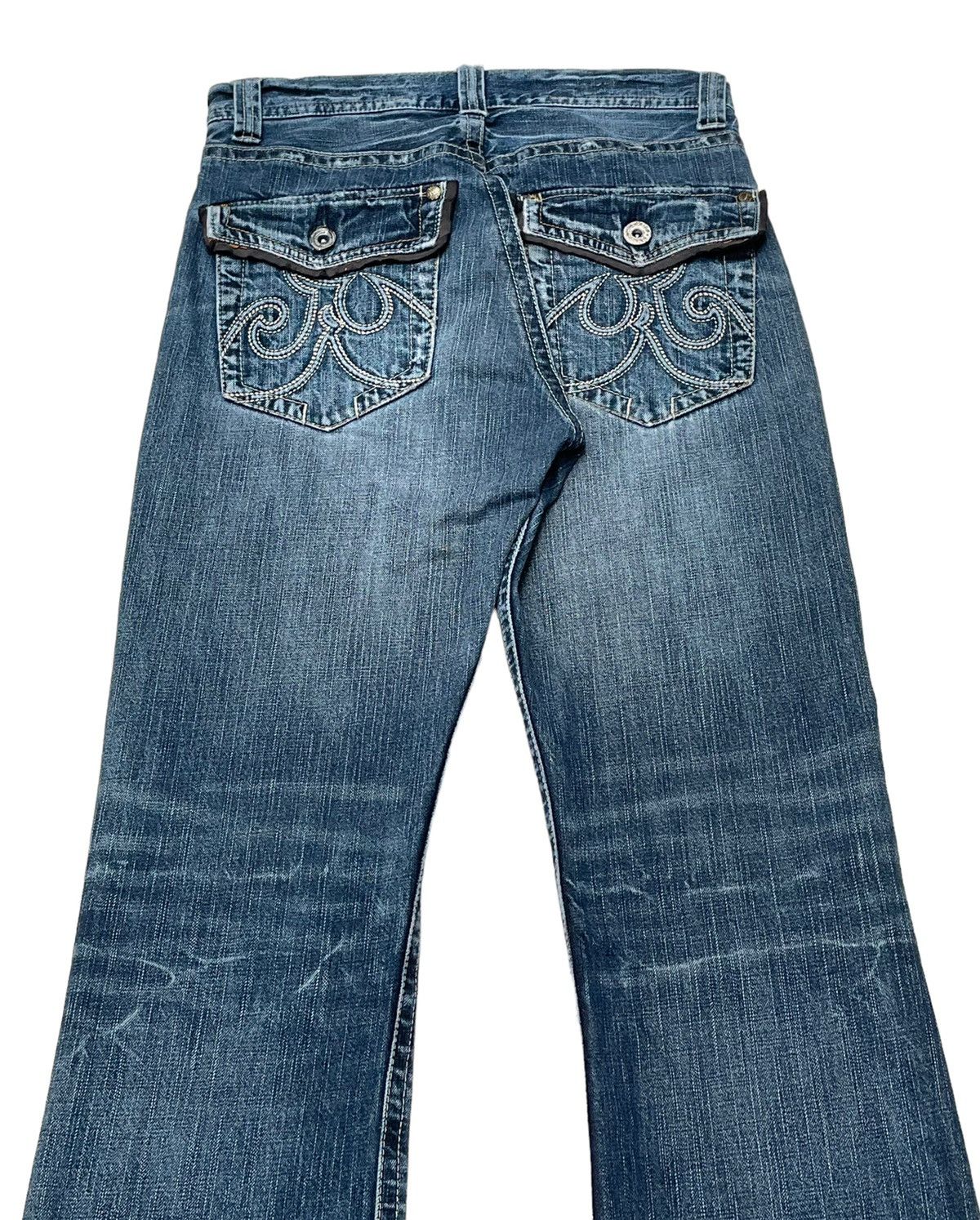 Designer × Japanese Brand × Vintage Vintage Japanese Brand Flared Jeans 1990s Size US 28 / EU 44 - 7 Thumbnail