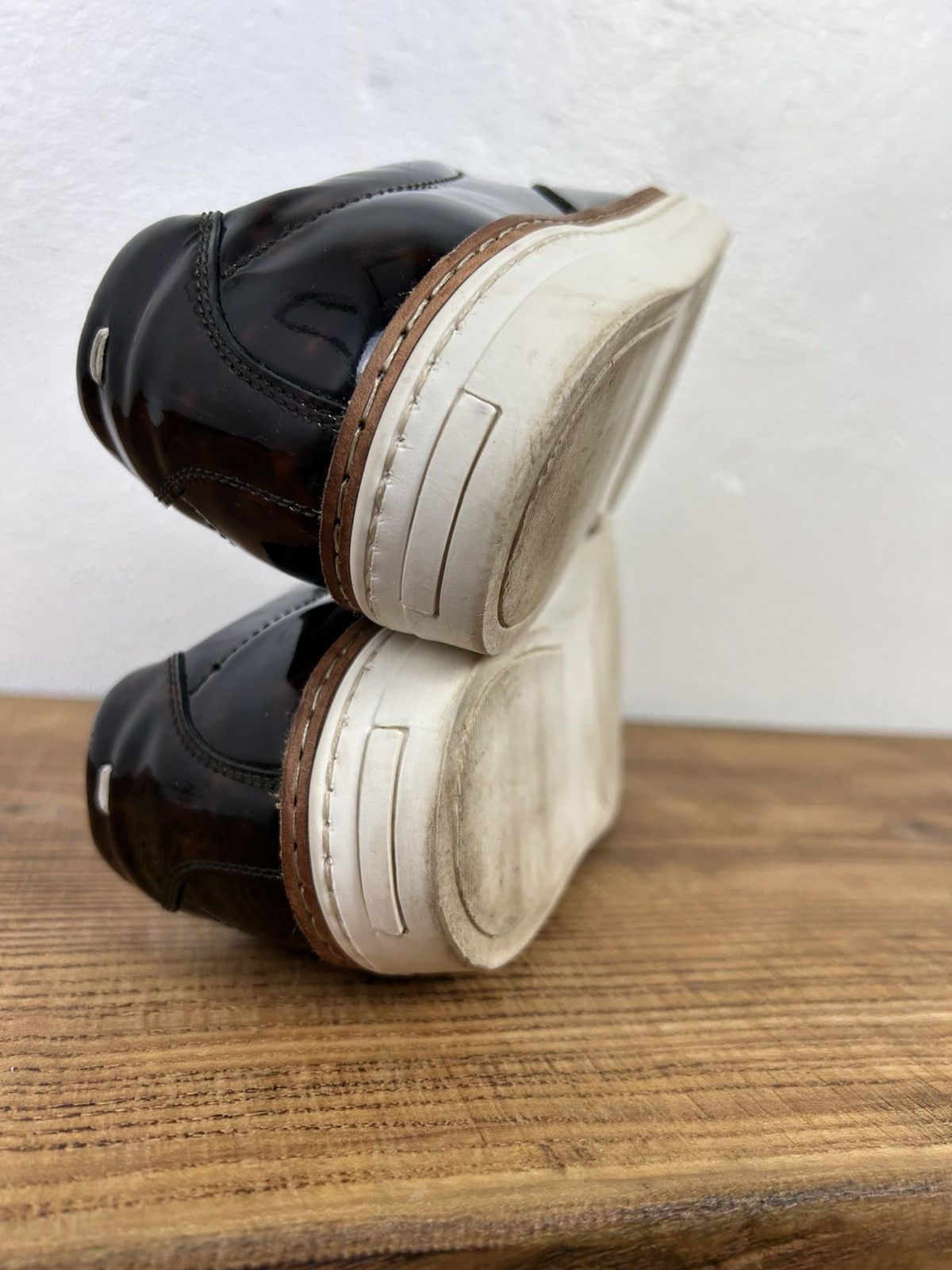 Maison Margiela MM22 Artisanal Maison Margiela Leather Print Slip On Low Top Size US 8 / IT 38 - 16 Thumbnail