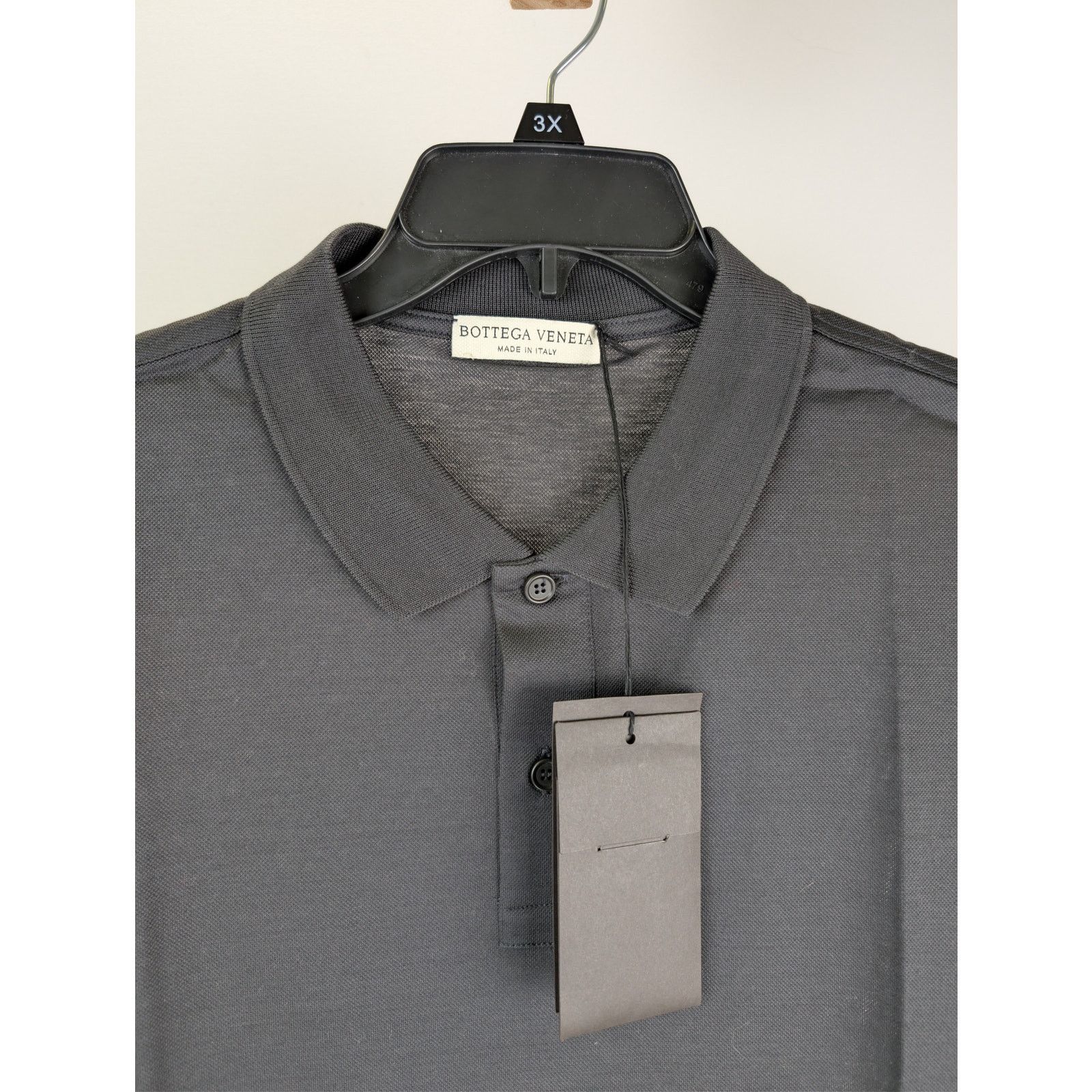 Bottega Veneta o1rshd1 Polo Dry Piquet T-Shirt in Black Size US XL / EU 56 / 4 - 7 Thumbnail