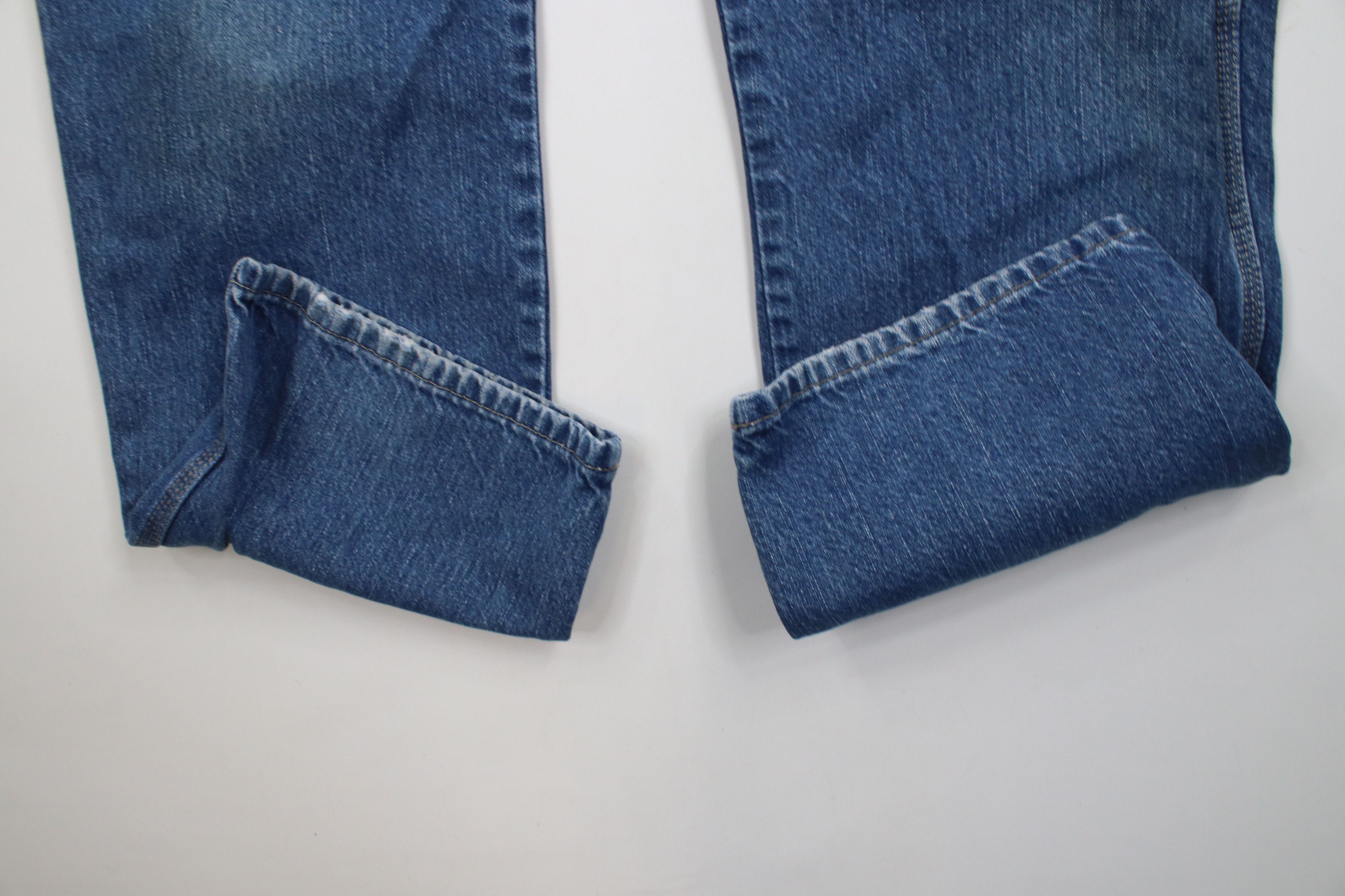 Dickies × Vintage Vintage Y2K Dickies Spell Out Wide Leg Dungaree Denim Jeans Size US 38 / EU 54 - 5 Thumbnail