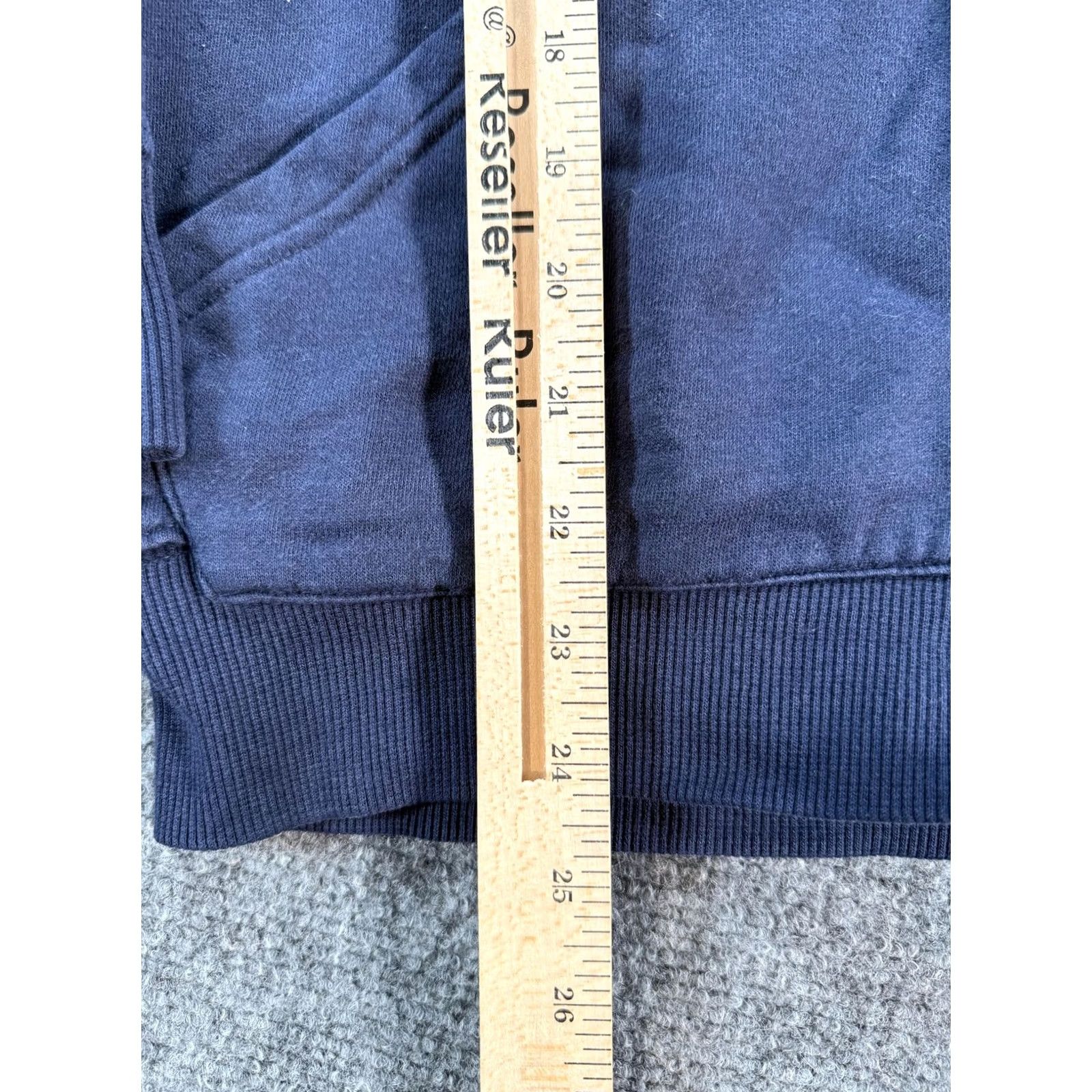 Vintage VINTAGE Limon & Sal Hoodie Mens S Navy Blue Tan Full Zip Argyle Elbow Patch Graphic Size US S / EU 44-46 / 1 - 6 Thumbnail