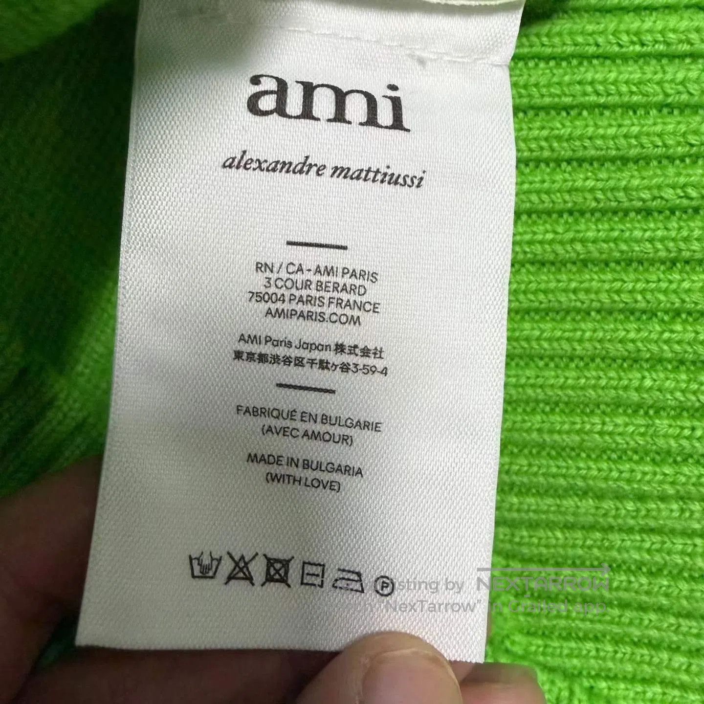 AMI Ami Avocado Green Wool Knit Cardigan. Size M / US 6-8 / IT 42-44 - 5 Thumbnail