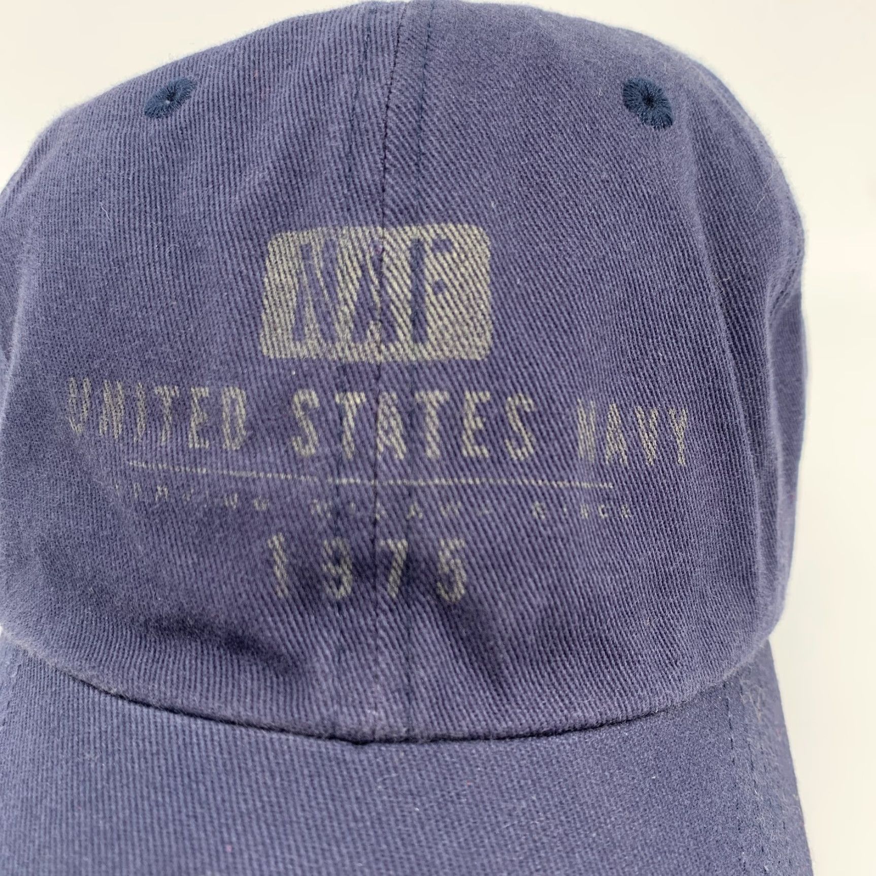 Vintage GEAR FOR SPORTS Hat Baseball Cap Men Blue Adjustable United States Navy Solid Cotton Casual Cap Size ONE SIZE - 3 Thumbnail