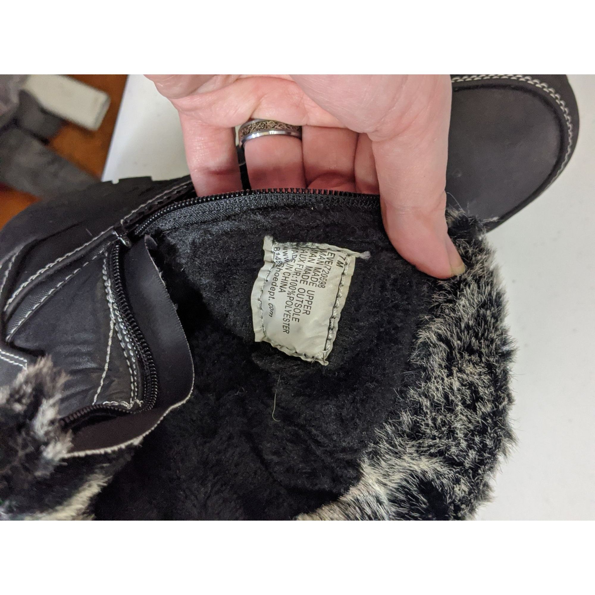Other Totes Eve Black Snow Boots Size US 7 / IT 37 - 5 Thumbnail