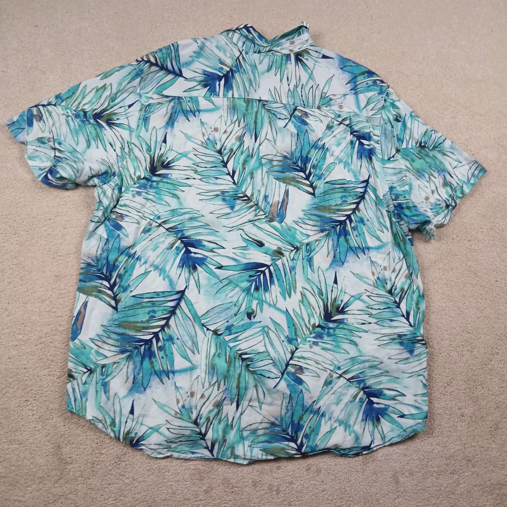 Tommy Bahama Tommy Bahama Veracruz Cay Button-Up Shirt Mens XL Green Floral Shirt Blocked for Seasonal Comfort Size US XL / EU 56 / 4 - 3 Thumbnail