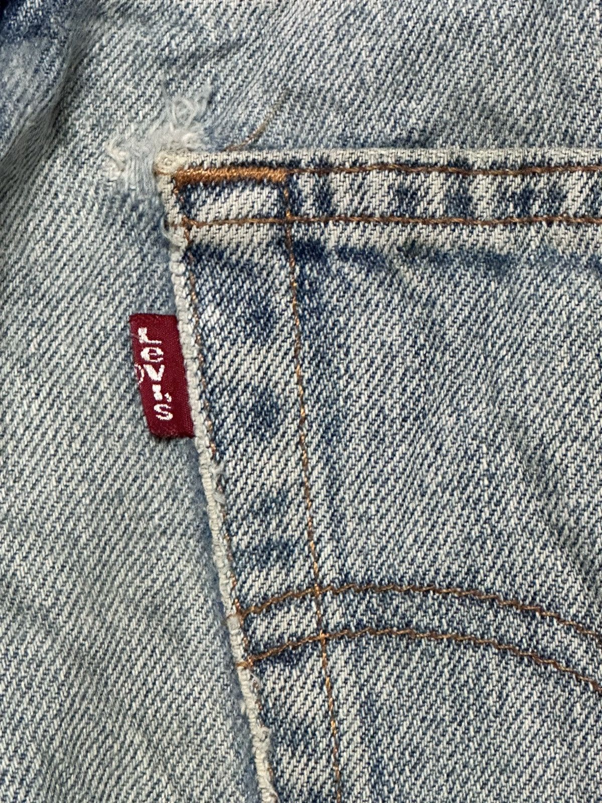 Levi's Levi’s 505 Regular Distressed Ripped, Plaid patch & Faded Size US 32 / EU 48 - 10 Thumbnail