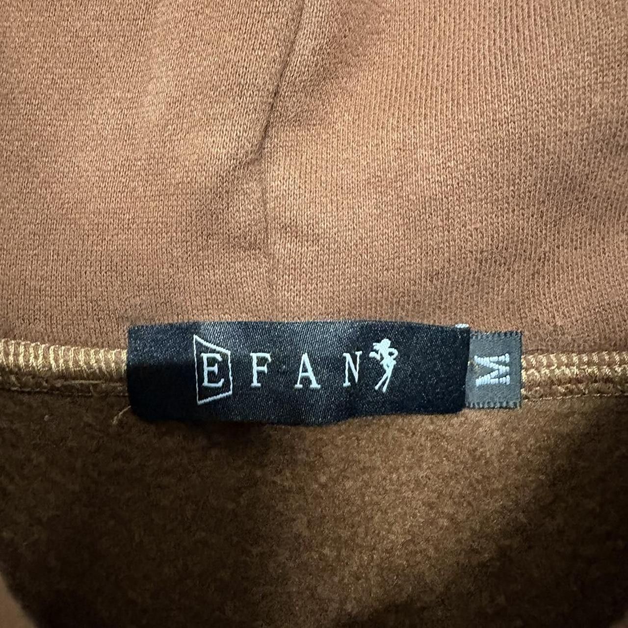 Vintage Crazy Vintage Y2K/2000s Blank Brown Zipup Skater Style Hoodie! Size US M / EU 48-50 / 2 - 3 Thumbnail