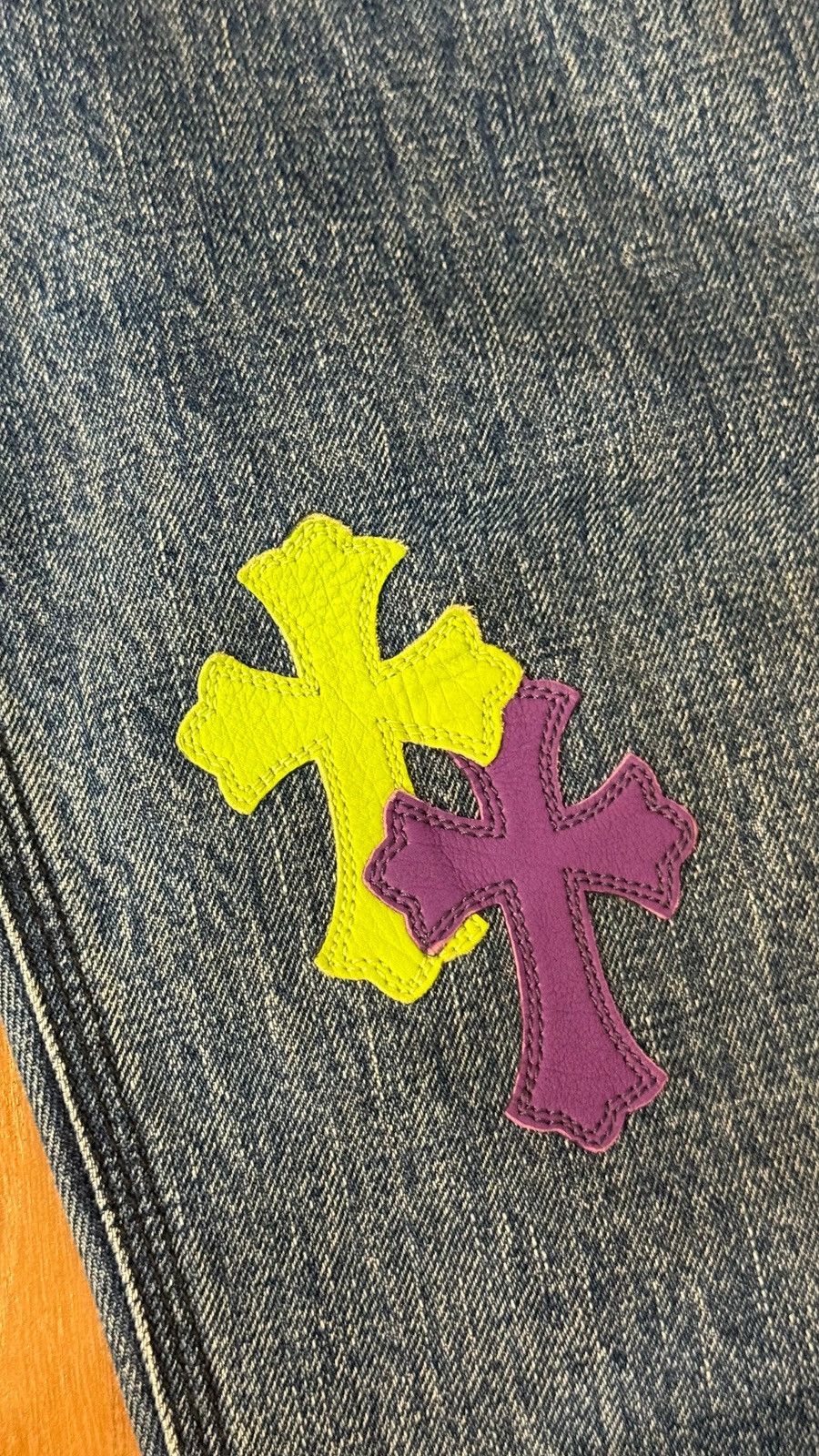 Chrome Hearts Chrome hearts 1of1 custom patches denim carpenter pants sz30 Size US 30 / EU 46 - 12 Thumbnail