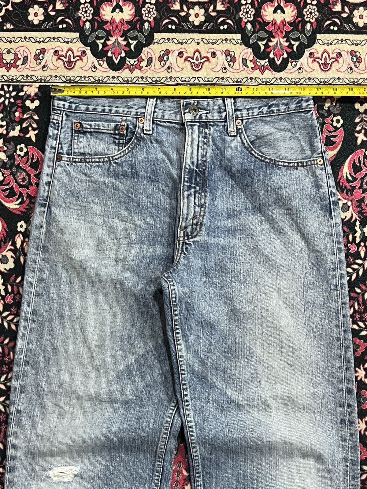 Levi's (33x34) Vintage Y2K Levi’s 503 Blue Washed Loose Cut Jeans Size US 33 - 13 Thumbnail