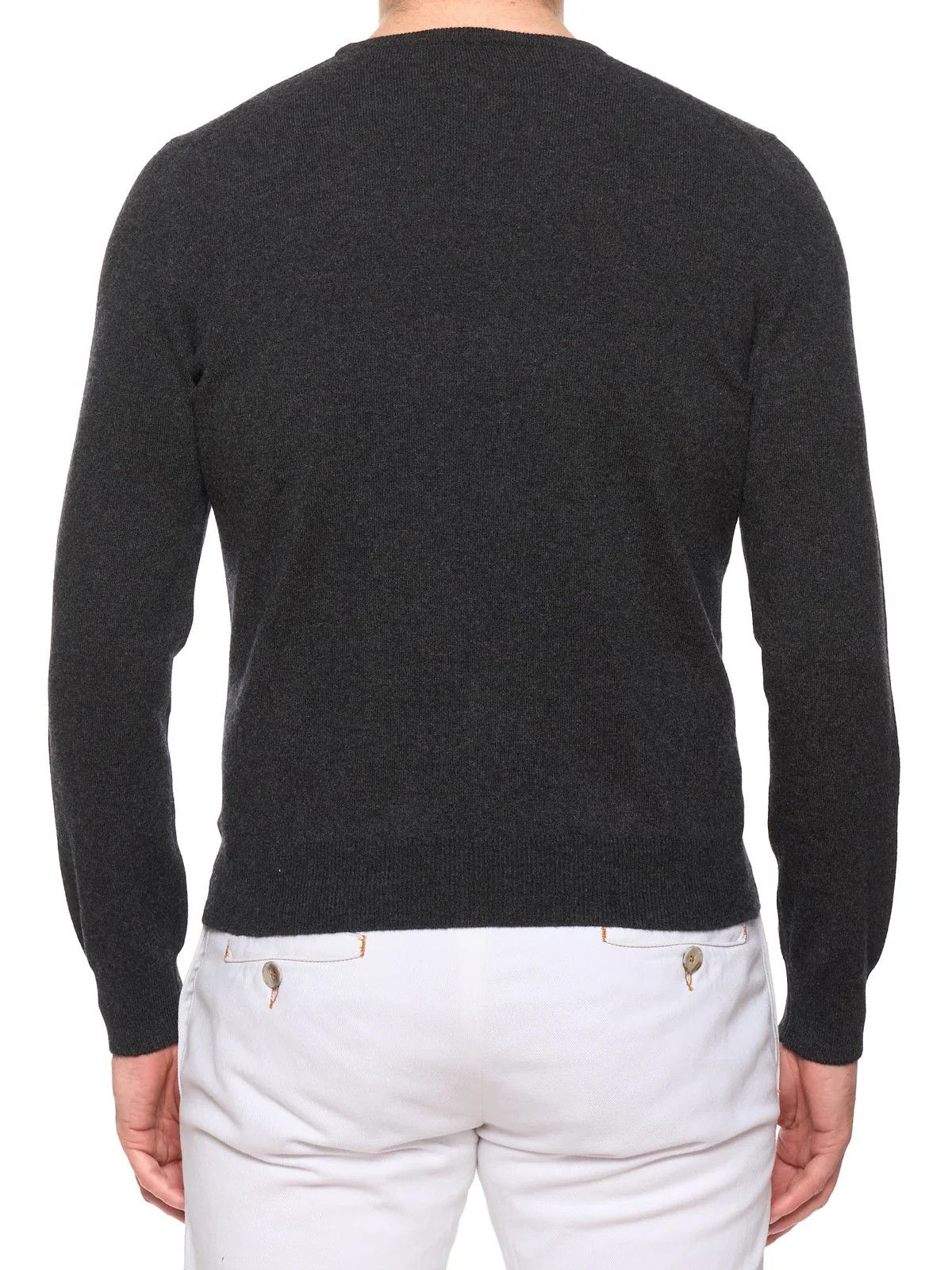 Gran Sasso GRAN SASSO for VANNUCCI Gray Cashmere Knit Crewneck Sweater Size US XS / EU 42 / 0 - 3 Thumbnail