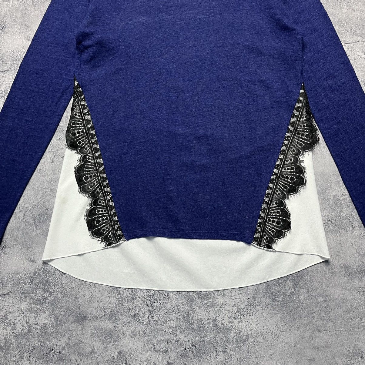Sandro Sandro Paris Lace Blouse Longsleeve Streetwear Designer Size M / US 6-8 / IT 42-44 - 3 Thumbnail