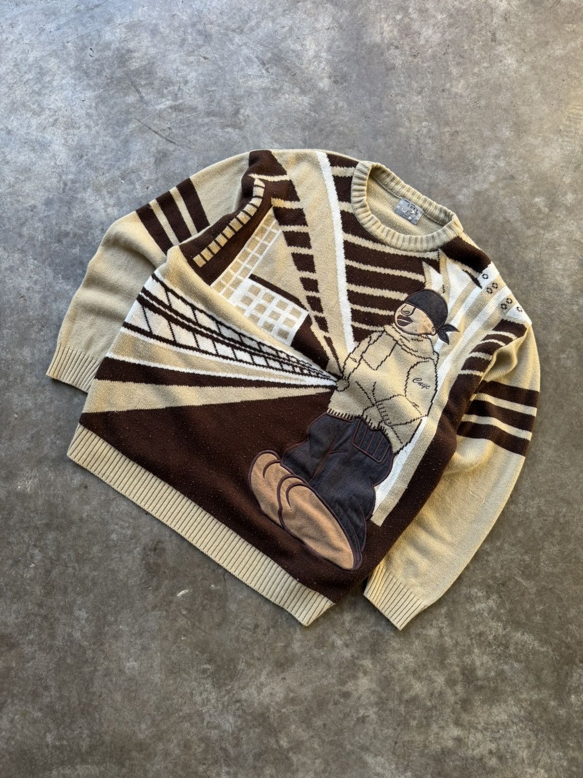 JNCO × Southpole × Vintage Vintage 90’s/Y2K JNCO South Pole Style Graphic Sweater Size US XL / EU 56 / 4 - 1 Thumbnail