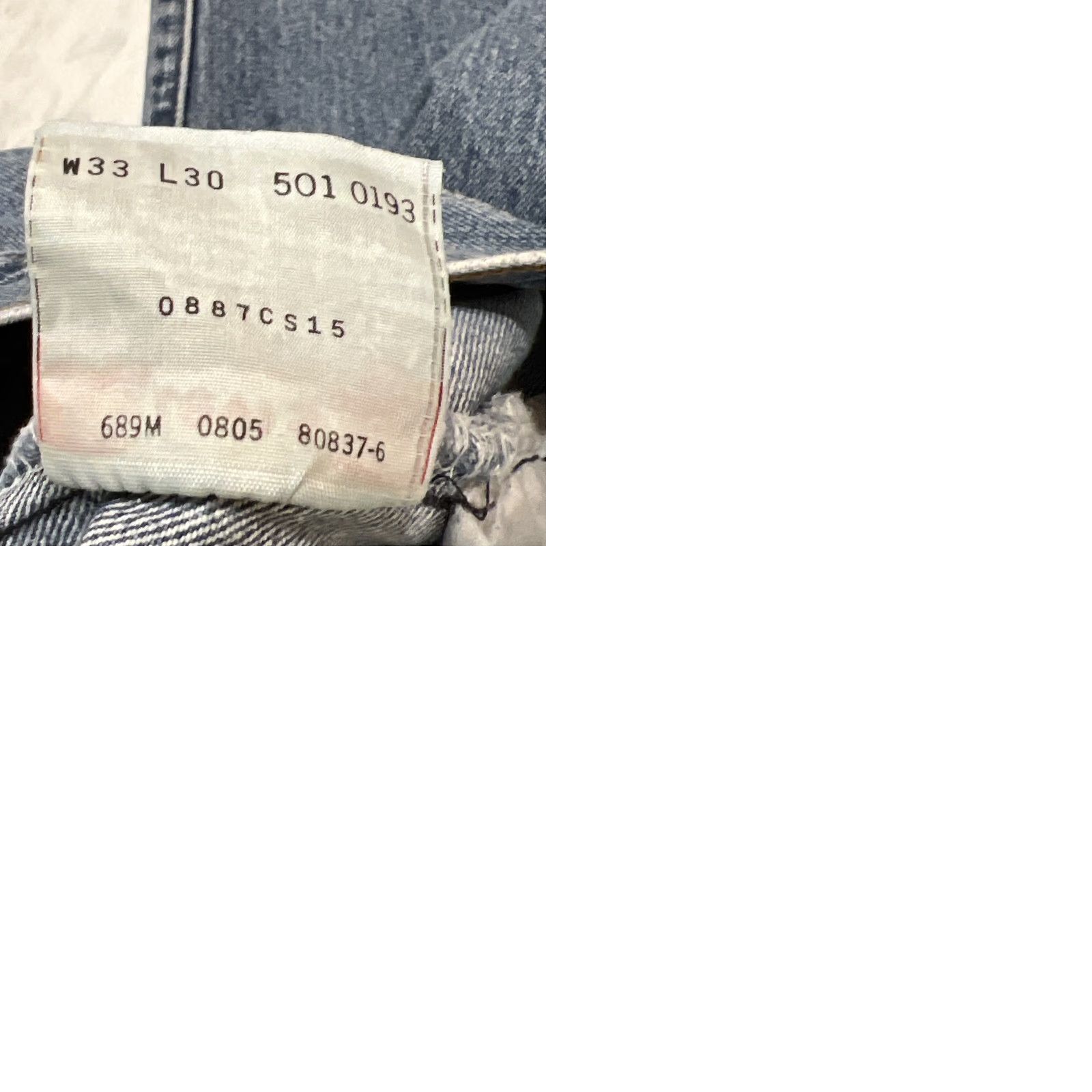 Levi's VINTAGE Levi’s 501 Jeans Button Fly Men’s 33x30 Blue Faded Straight Size US 33 - 12 Thumbnail
