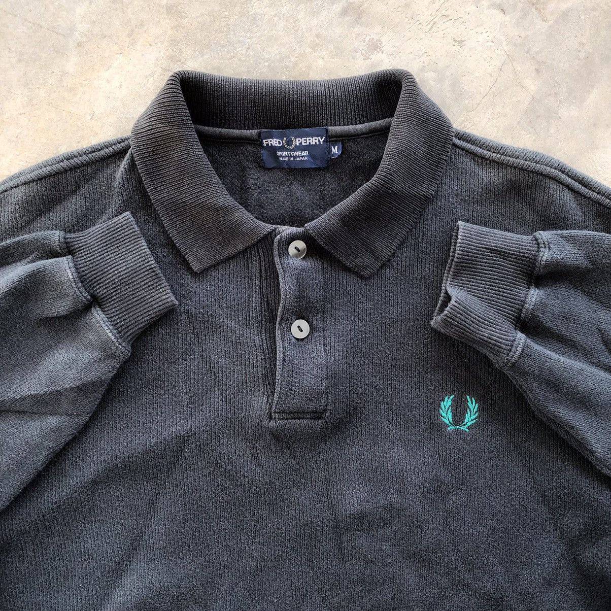 Fred Perry × Japanese Brand FRED PERRY Black Collar Sweatshirt Size US M / EU 48-50 / 2 - 3 Thumbnail