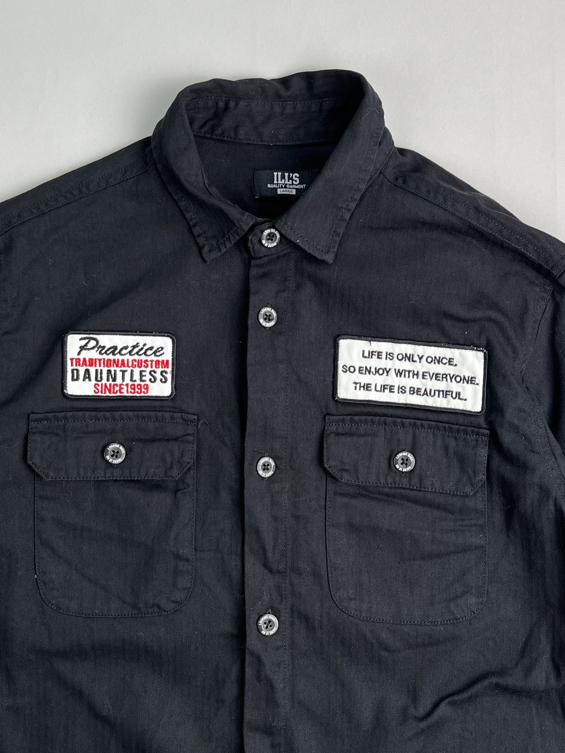 Other Vintage Work Shirt Hbt Black Large Size US L / EU 52-54 / 3 - 2 Thumbnail