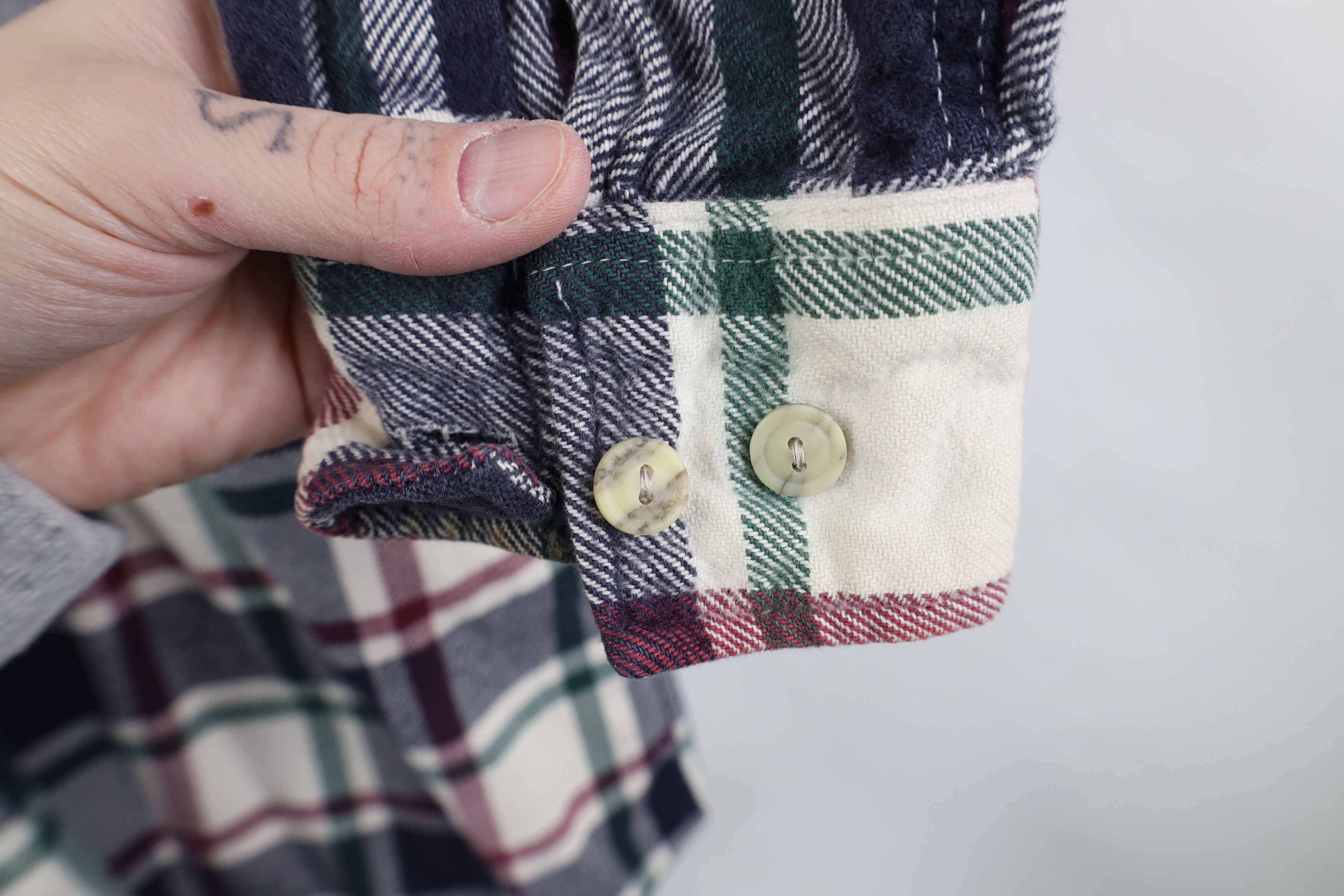 Vintage Vintage 90s Streetwear Flannel Collared Button Down Shirt Size US M / EU 48-50 / 2 - 8 Thumbnail