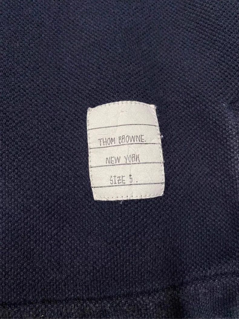 Thom Browne Thom Browne Short sleeve T-shirt in dark blue Size US XXL / EU 58 / 5 - 4 Thumbnail