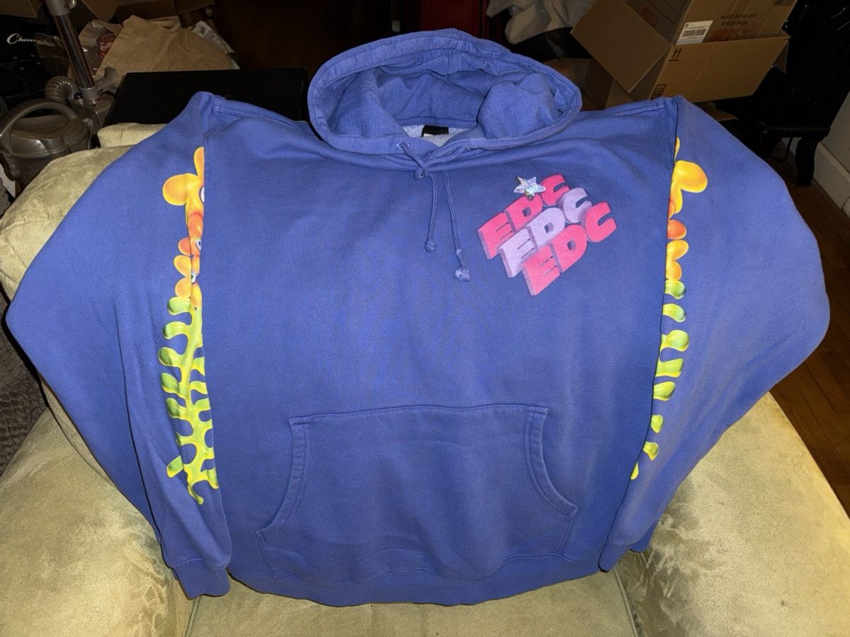 Insomnia Visuals New EDC Hoodie by Insomniac! Graphics on Front/Back/Sleeves! Size US L / EU 52-54 / 3 - 3 Thumbnail