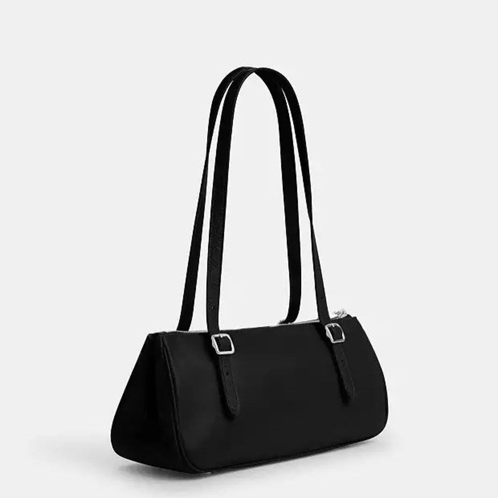 Coach NWT Coach Asher Shoulder Bag CBJ05 Glazed Leathe Black Size ONE SIZE - 11 Thumbnail