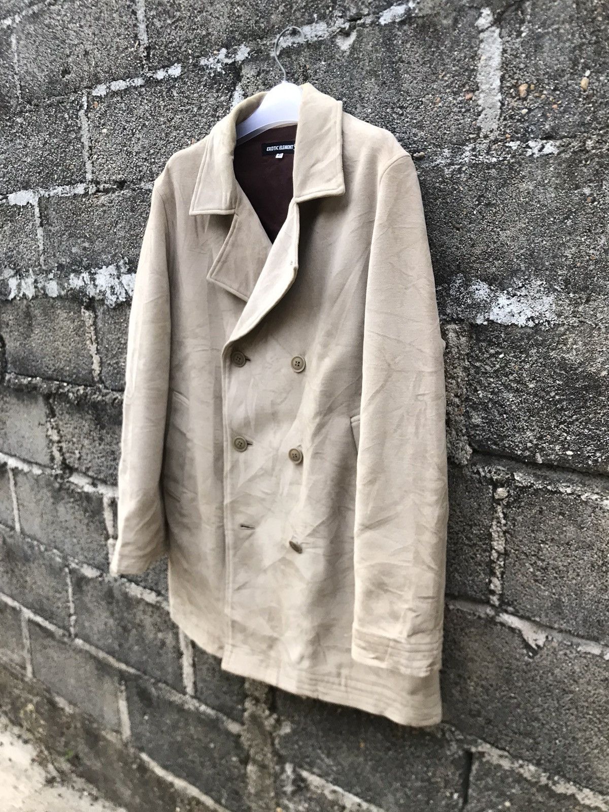 Japanese Brand × Vintage ⚡️Vintage Exotic Elements Double Breasted Peacoat Size US M / EU 48-50 / 2 - 3 Thumbnail