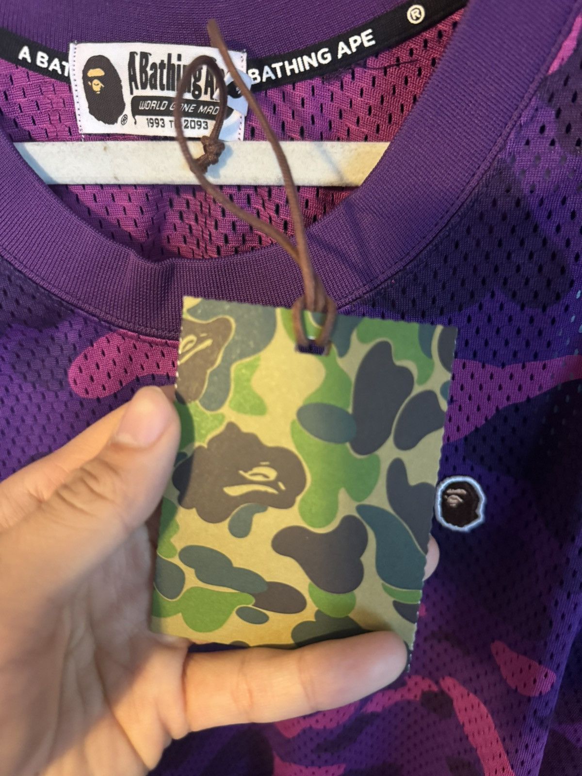 Bape Bape purple camp jersey Size US L / EU 52-54 / 3 - 9 Thumbnail