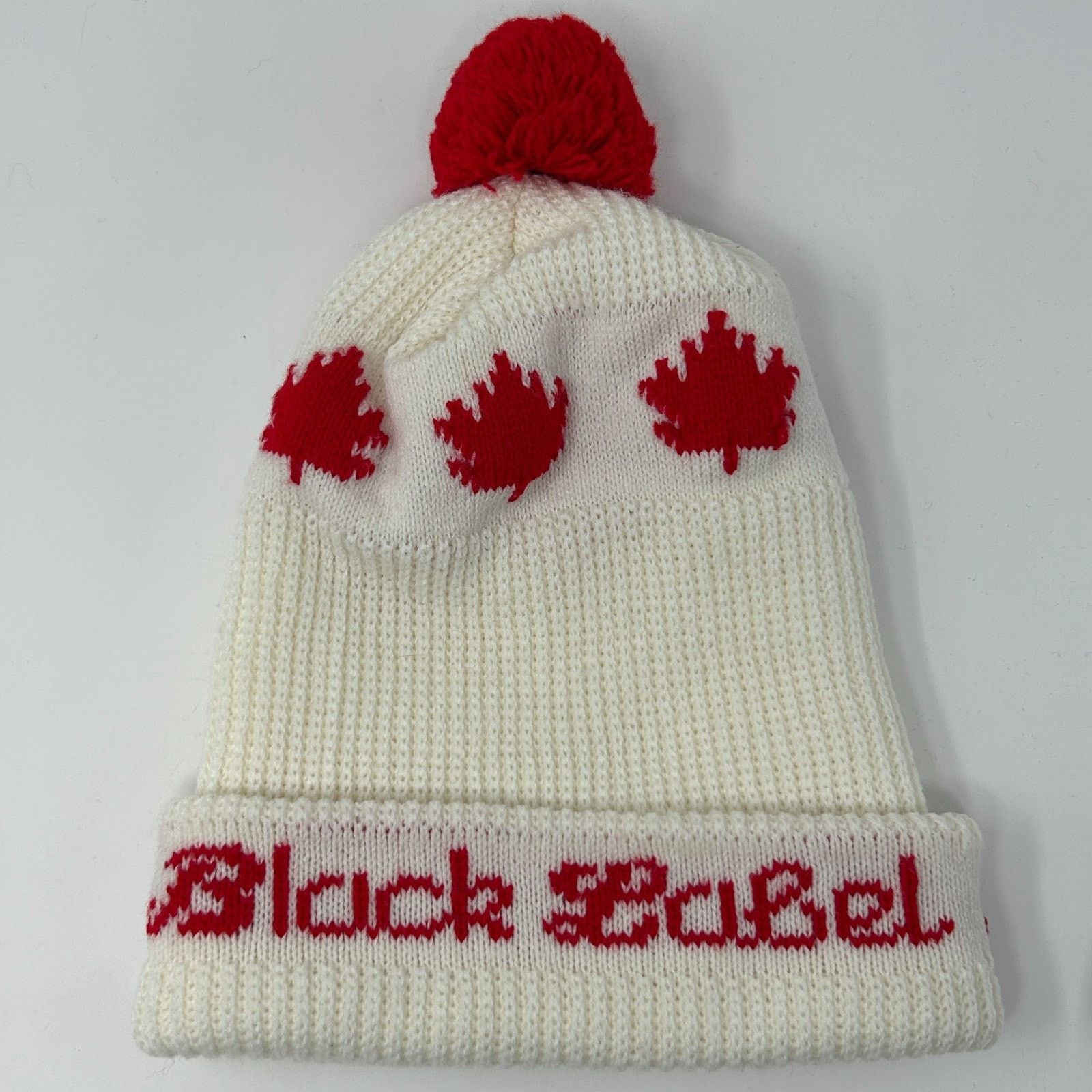 Vintage Vintage Carling Black Label Beer Cuffed Pom Pom Beanie Toque Size ONE SIZE - 1 Thumbnail
