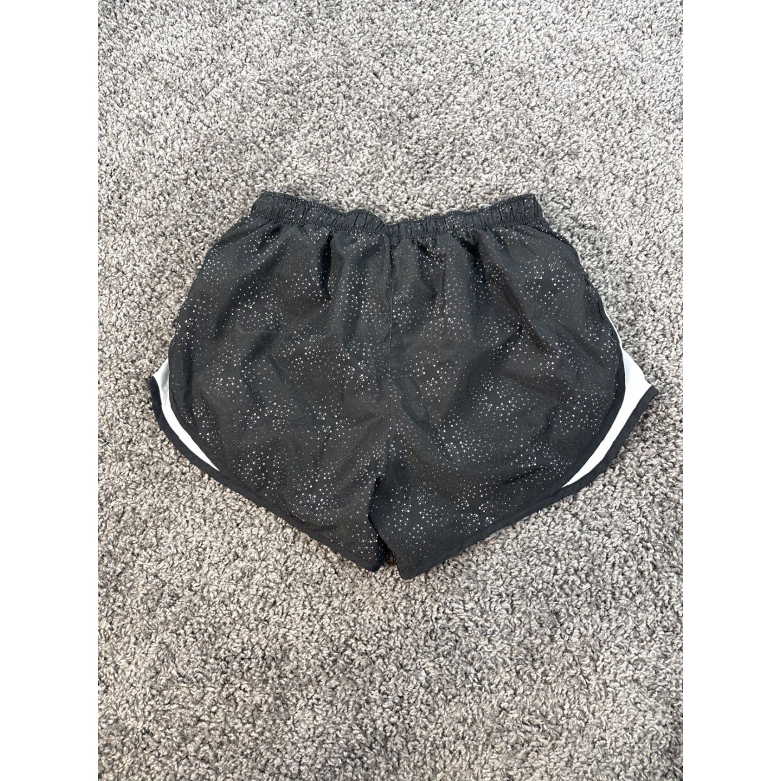 Nike Nike Tempo Shorts Womens L Black Lined Drawstring Waist Stars Print Running Gym Training Activewear Size 36" / US 14 / IT 50 - 6 Thumbnail