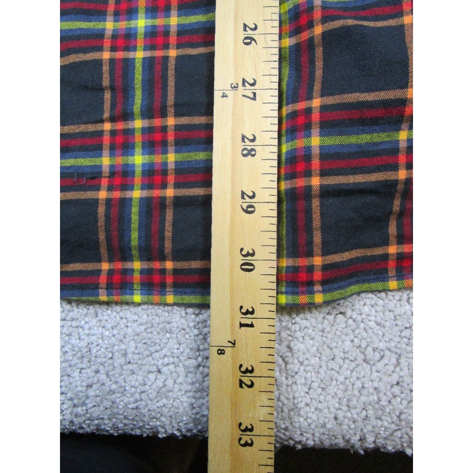 Bonobos Bonobos Shirt Mens XL Black Red Yellow Cotton Button Up Plaid Knit Slim Regular Button Up Size US XL / EU 56 / 4 - 8 Thumbnail