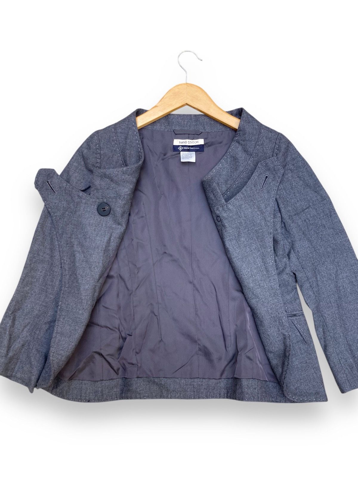 Issey Miyake Rare! NAOKI TAKIZAWA Avant-Garde Asymmetric Blazer Size M / US 6-8 / IT 42-44 - 13 Thumbnail