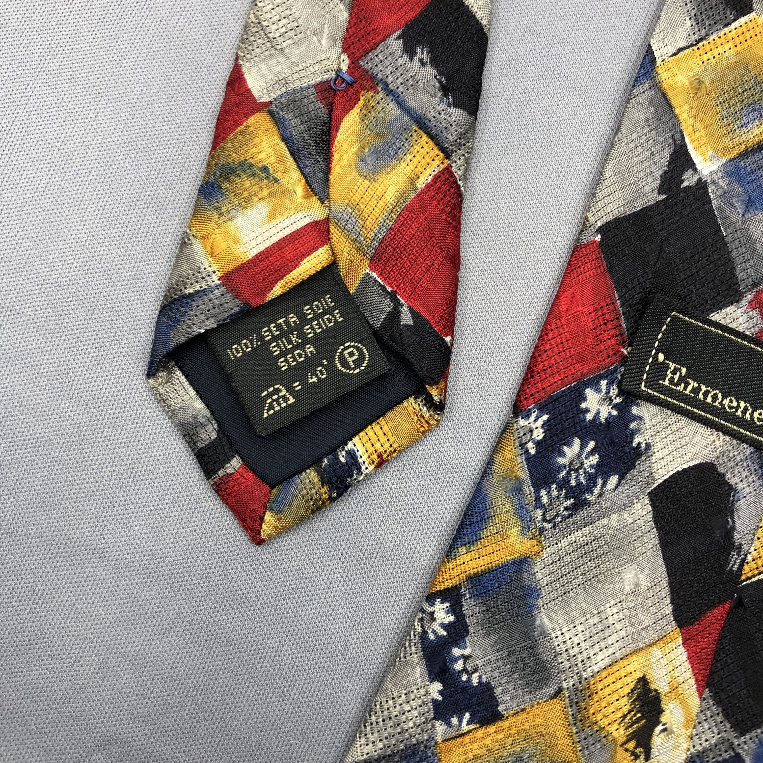 Ermenegildo Zegna Vintage Ermenegildo Zegna SILK Necktie Cravate Artworks Size ONE SIZE - 7 Thumbnail