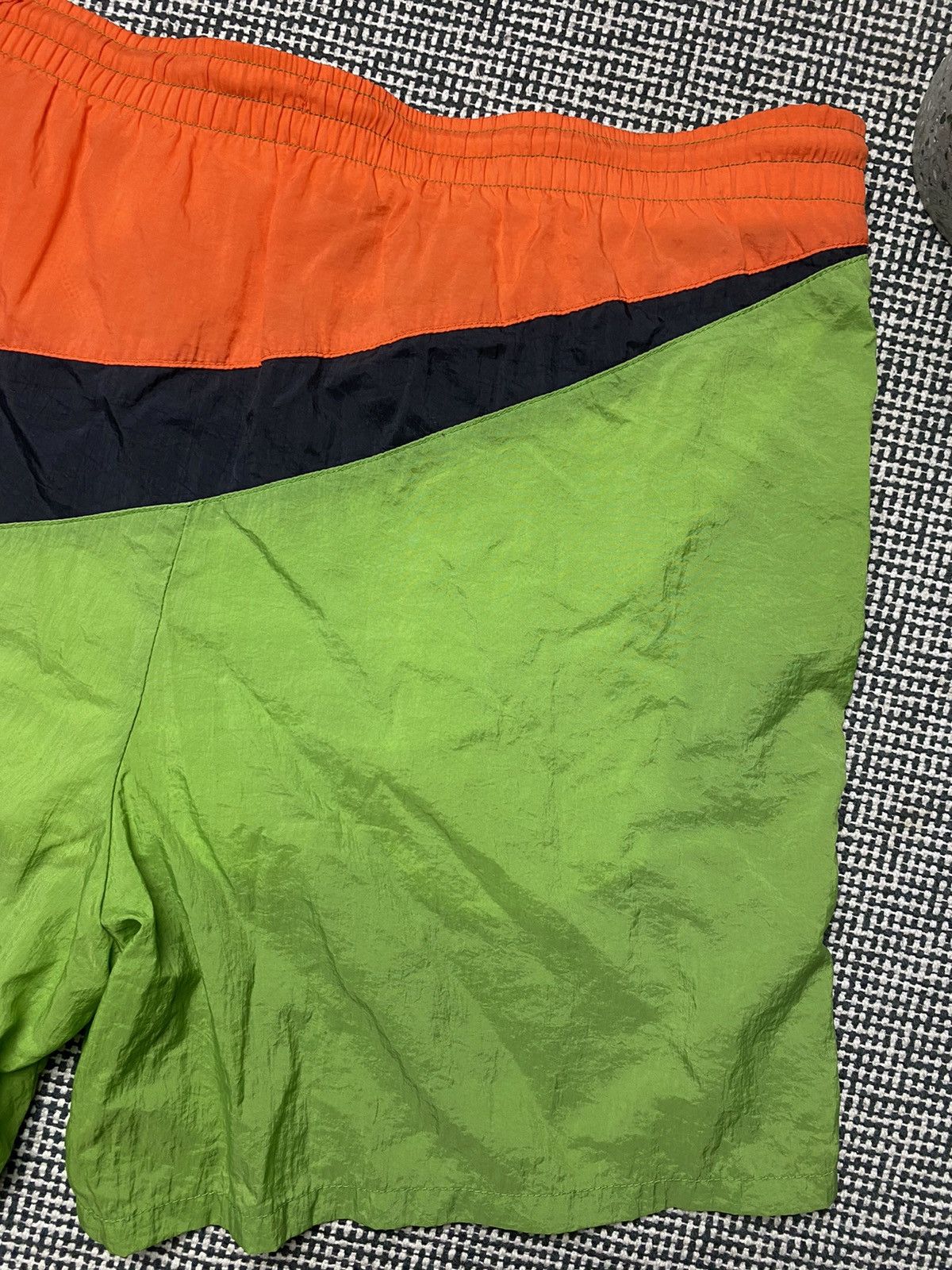 Nike × Vintage Nike vintage Big swoosh shorts y2k drill Size US 31 - 8 Thumbnail