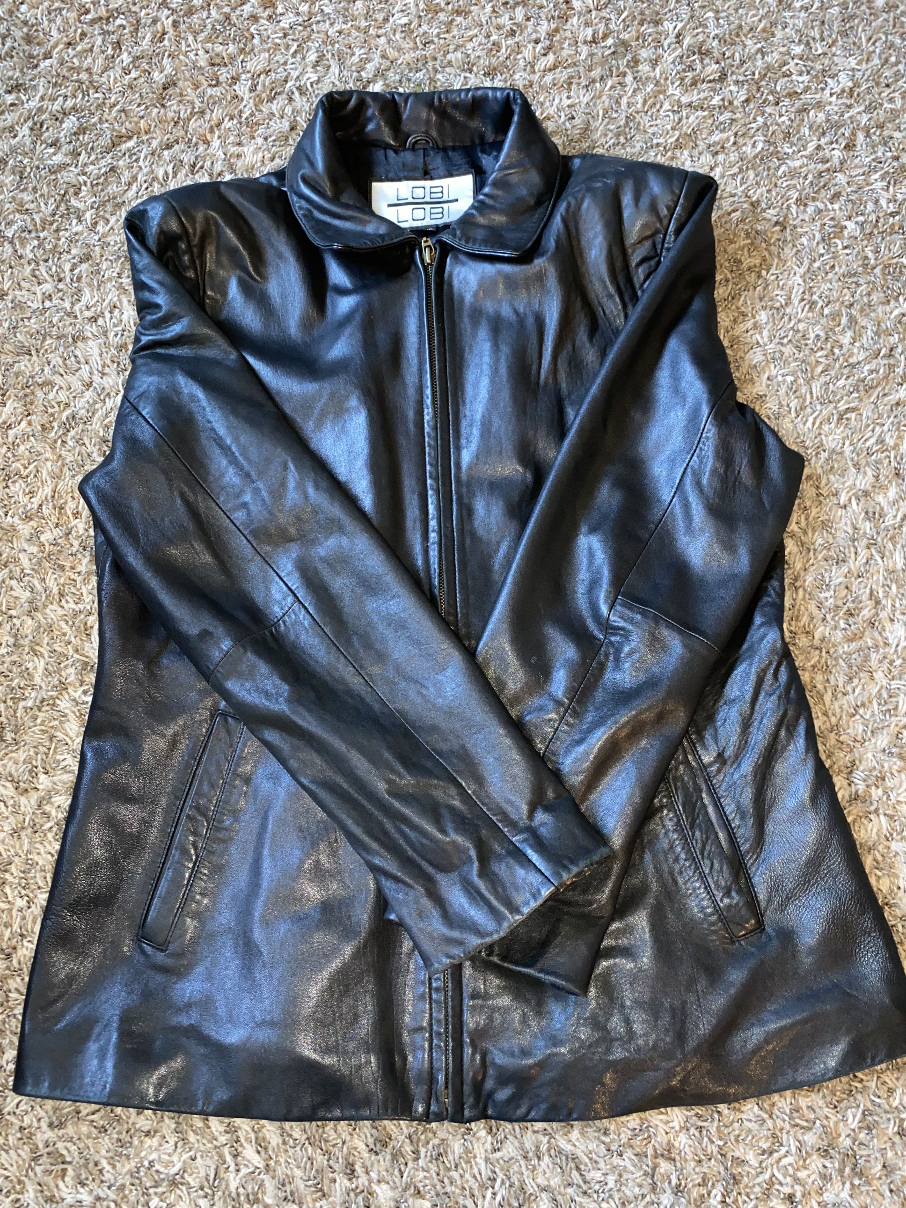 Vintage LOBI LOBI Leather Jacket Size XL / US 12-14 / IT 48-50 - 1 Thumbnail