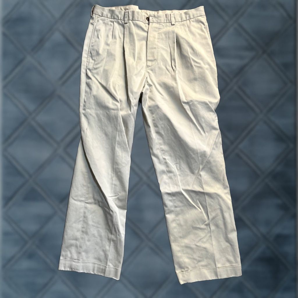 Brooks Brothers Brooks Brothers Advantage Chino Elliott Pants Beige Cotton Mens Size 36x30 Size US 36 / EU 52 - 1 Thumbnail