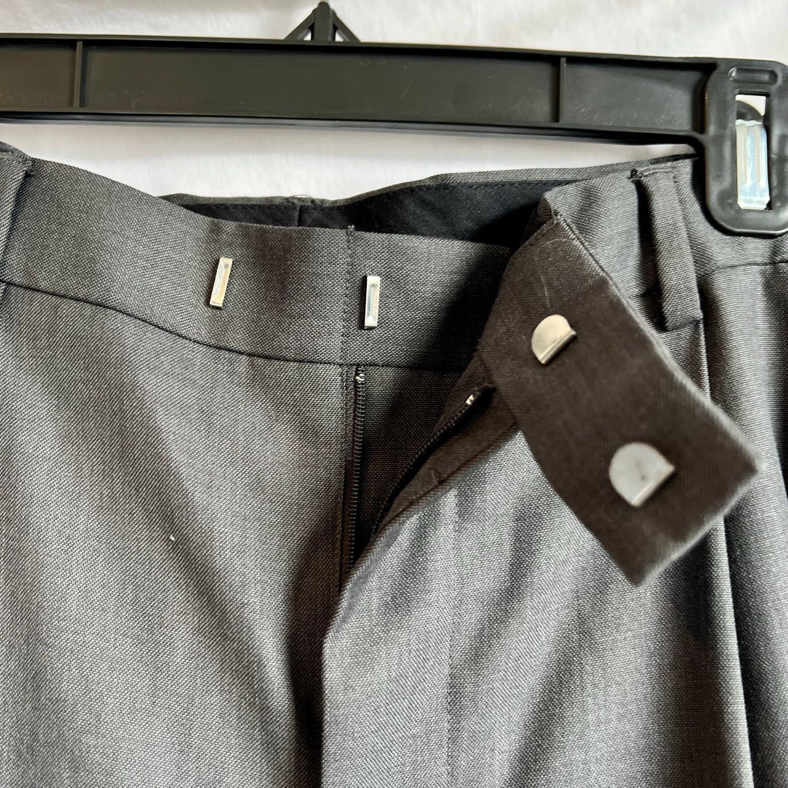 Knightsbridge Knightsbridge Poly Blend Men's Gray Dress Slacks W36X L32 Size US 36 / EU 52 - 3 Thumbnail