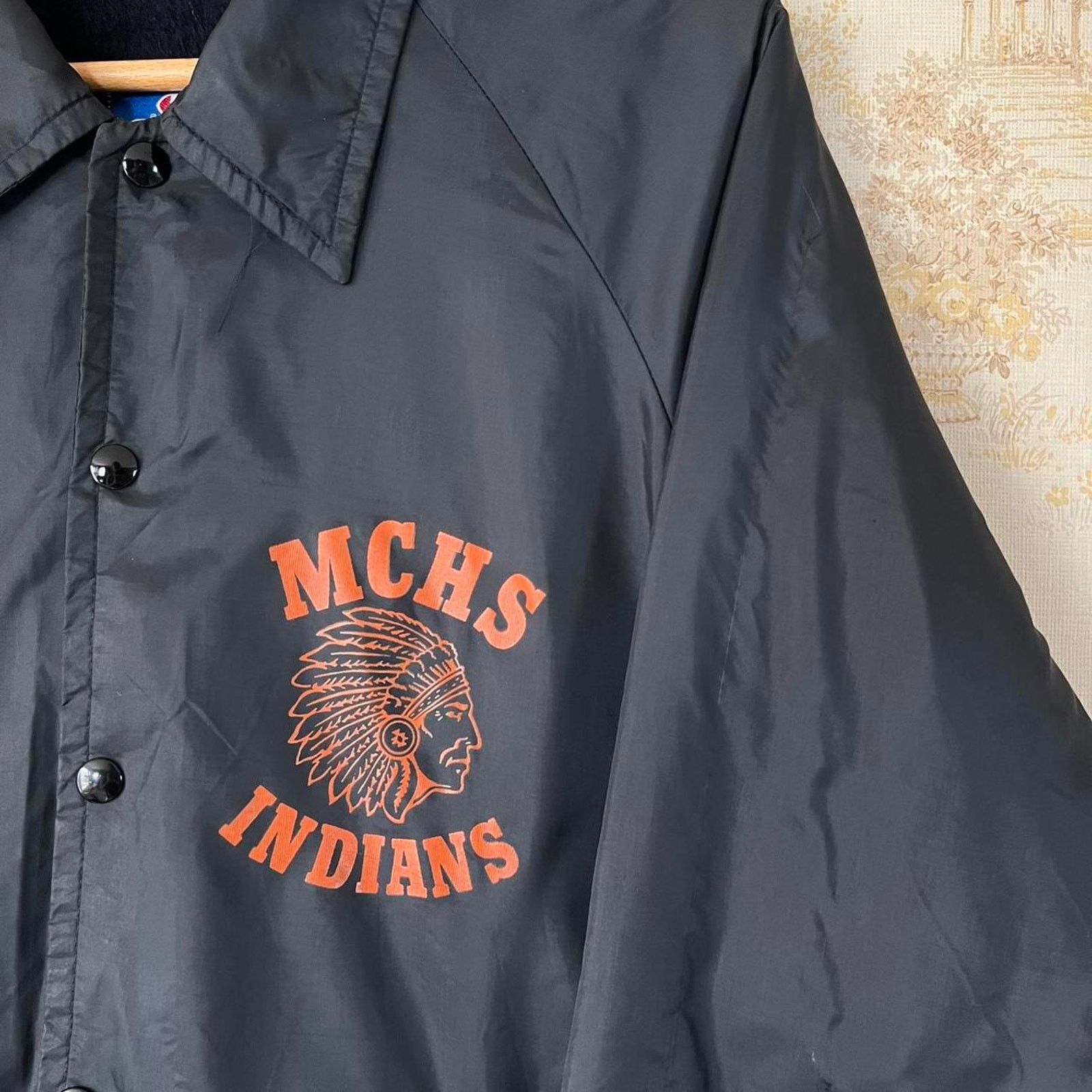 Champion 1990s Champion Coaches Jacket | MCHS Indians | Size L Size US L / EU 52-54 / 3 - 2 Thumbnail