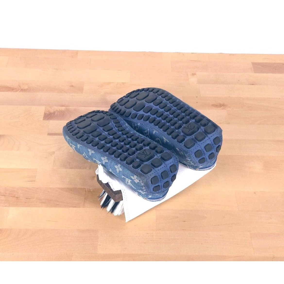 Louis Vuitton Louis Vuitton Blue Denim Monogram Men's Arizona Moccasins US Size US 10.5 / EU 43-44 - 10 Thumbnail