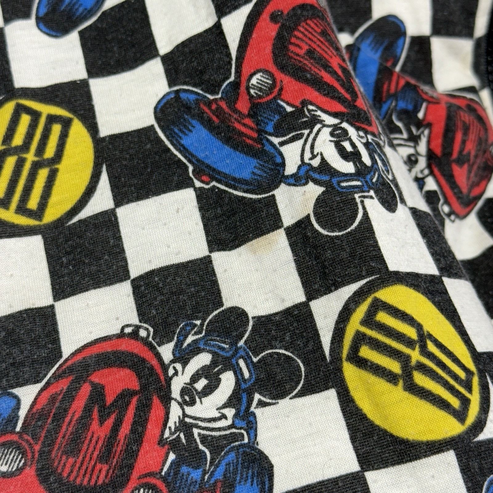 Disney Vintage Mickey Mouse Racer Jacket Mens Large AOP Disney Bomb Size US L / EU 52-54 / 3 - 17 Thumbnail