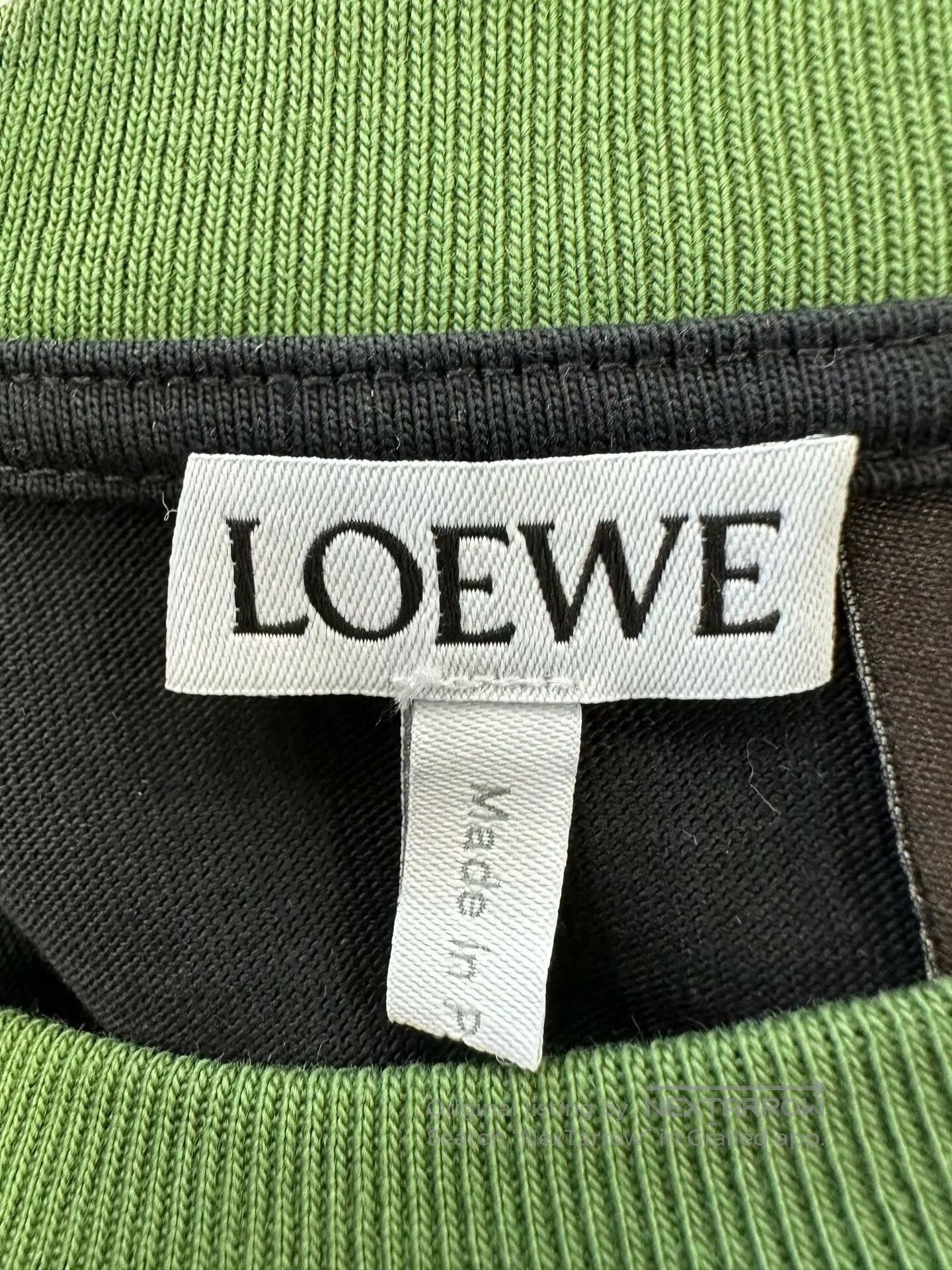 Loewe Loewe Black embroidered letter logo short-sleeve T-shirt| Size US XS / EU 42 / 0 - 3 Thumbnail